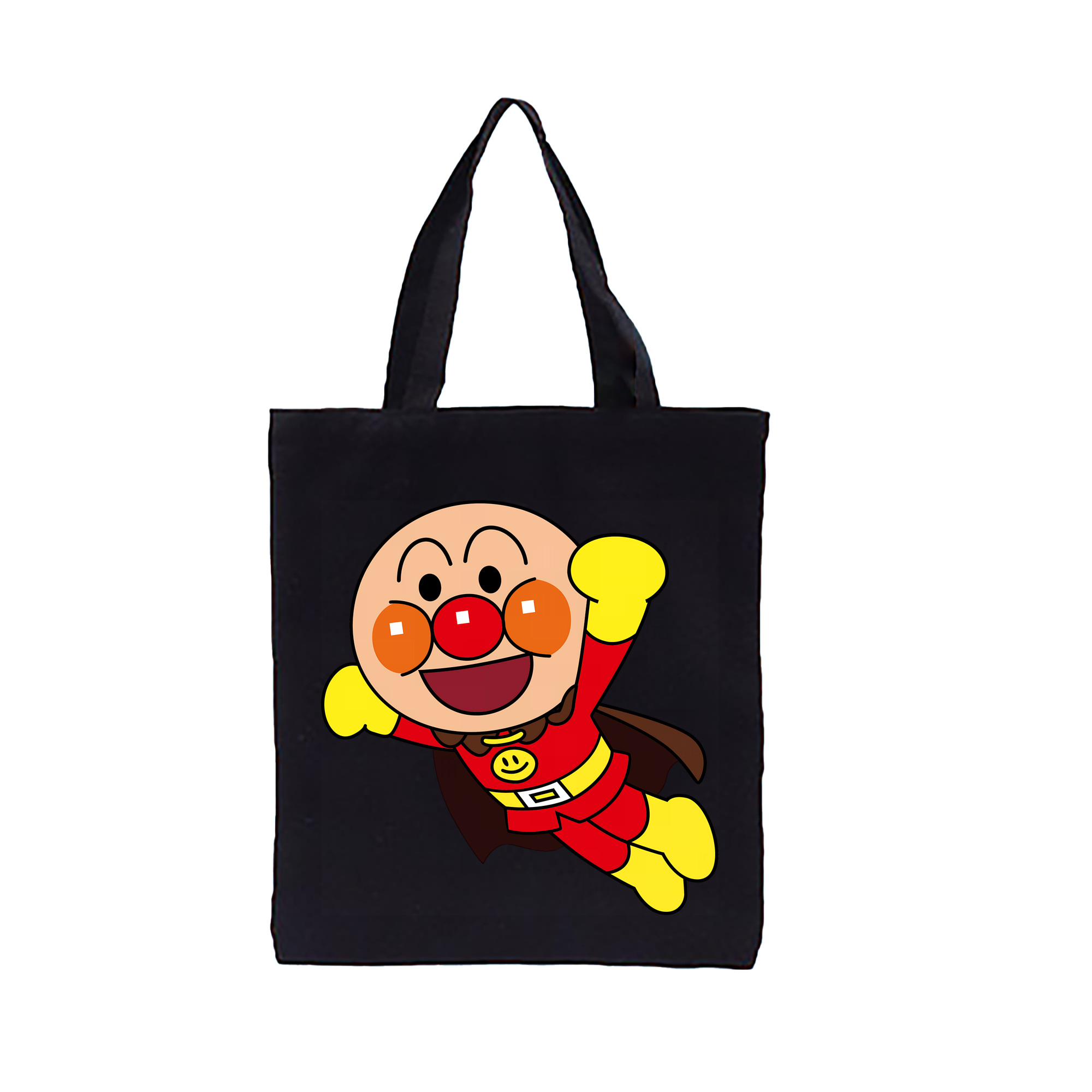 （画像用） アンパンマン Anpanman 縦型キャンバス生地手提げバッグ　トートバッグ