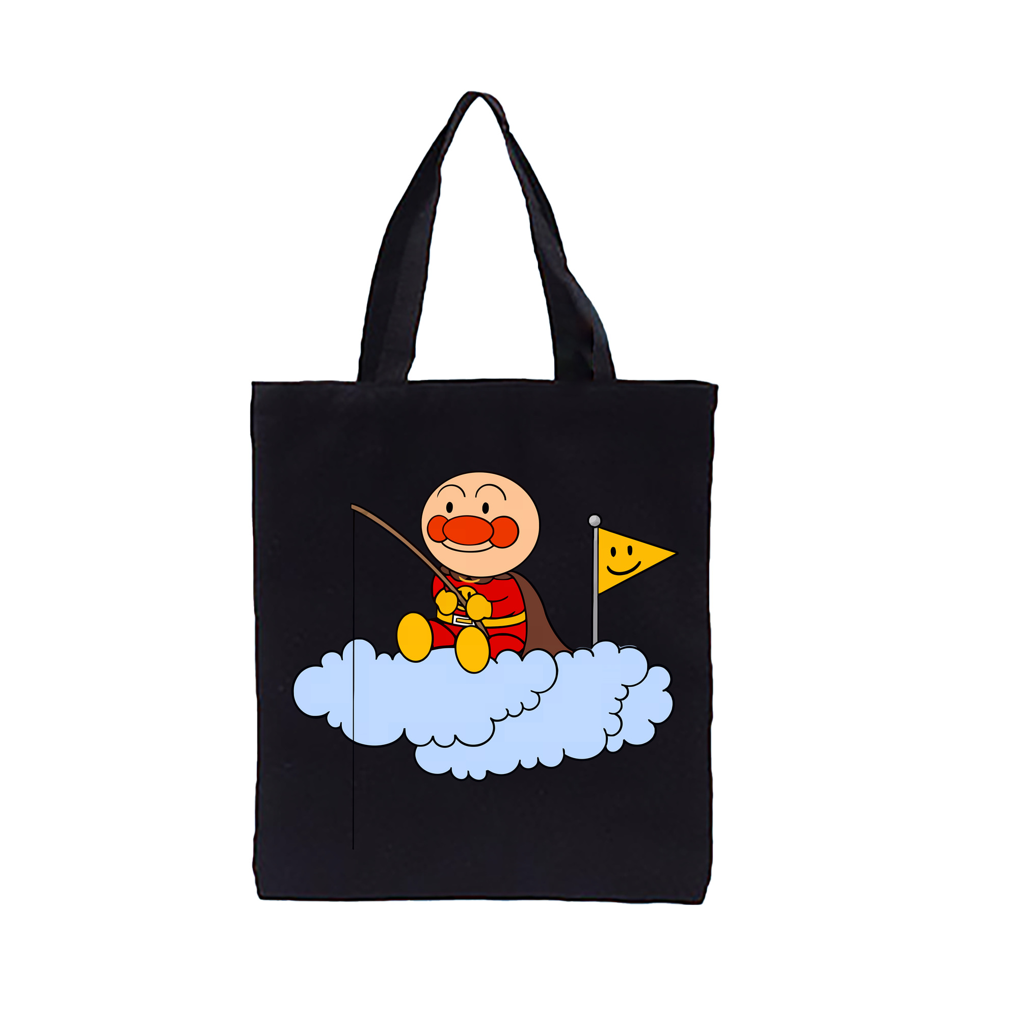 （画像用） アンパンマン Anpanman 縦型キャンバス生地手提げバッグ　トートバッグ