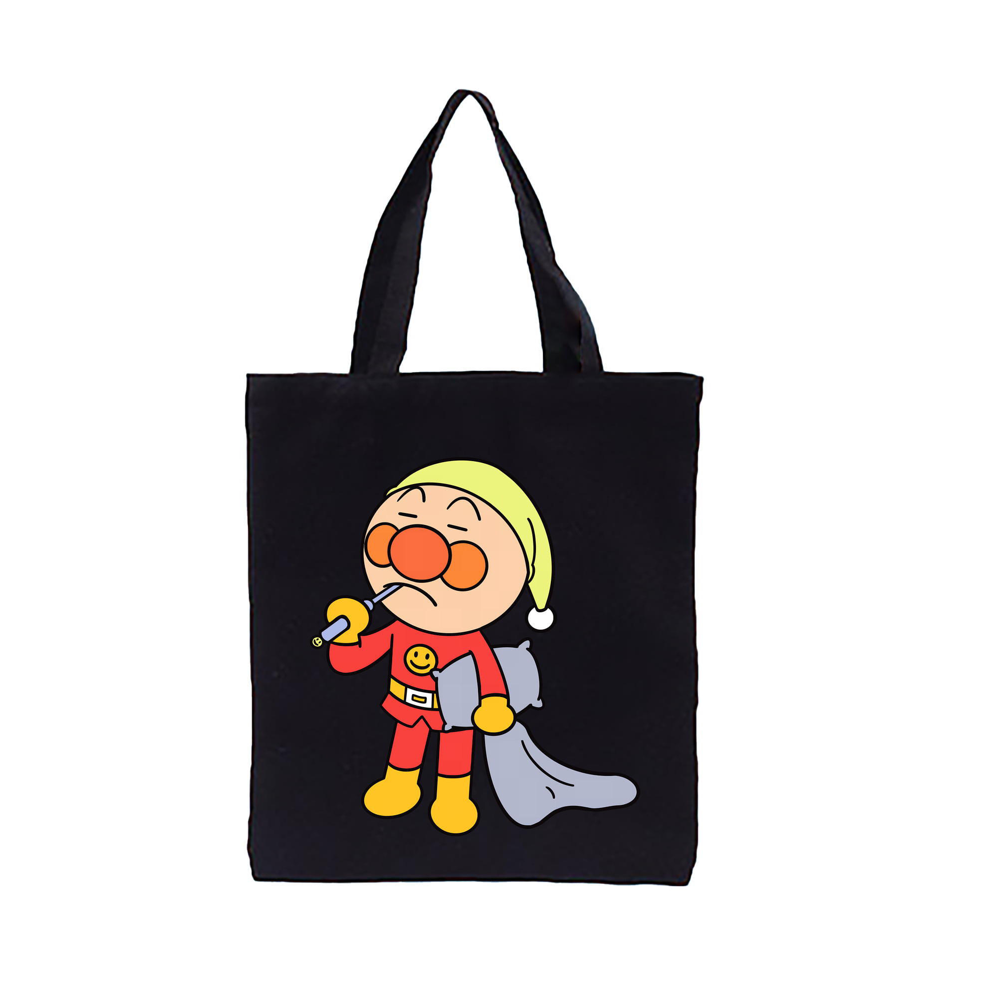 （画像用） アンパンマン Anpanman 縦型キャンバス生地手提げバッグ　トートバッグ
