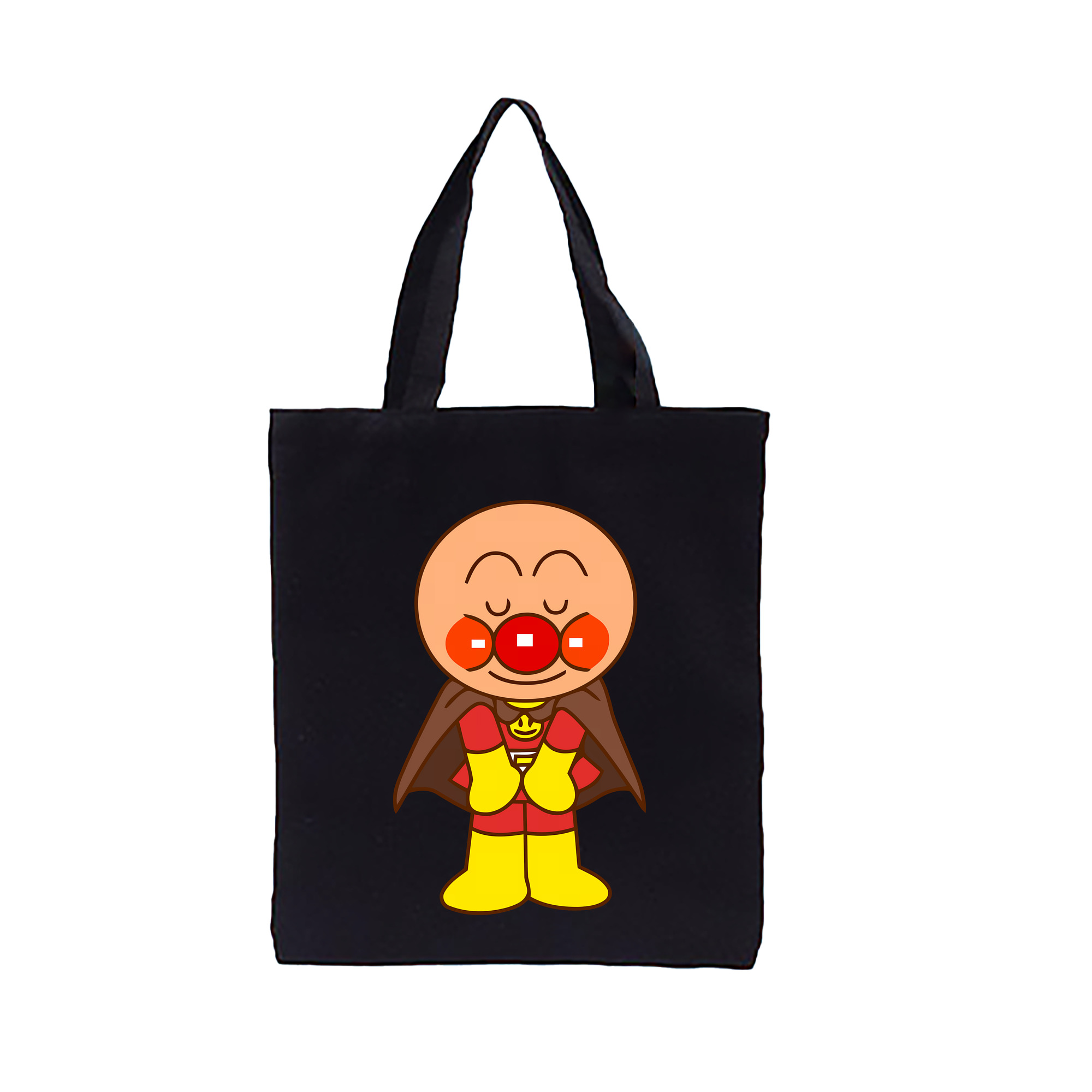 （画像用） アンパンマン Anpanman 縦型キャンバス生地手提げバッグ　トートバッグ