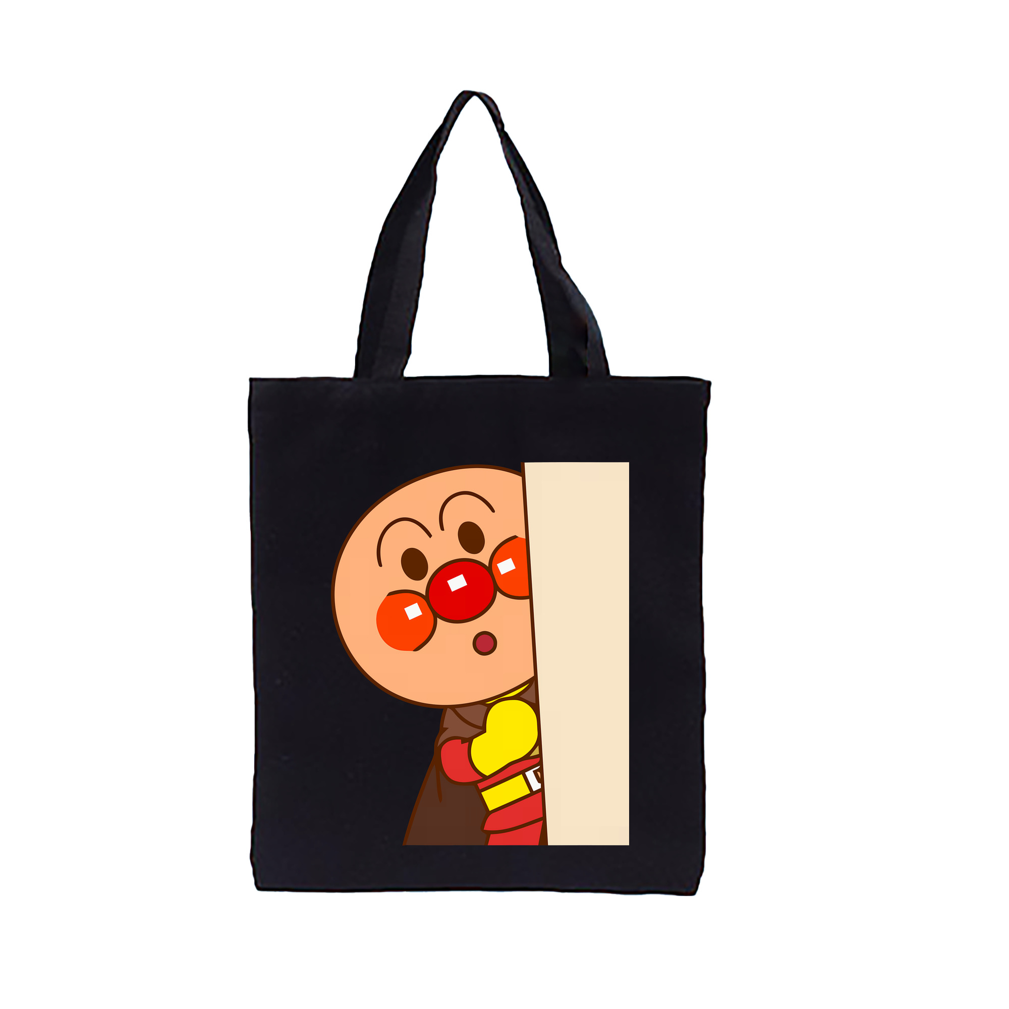 （画像用） アンパンマン Anpanman 縦型キャンバス生地手提げバッグ　トートバッグ