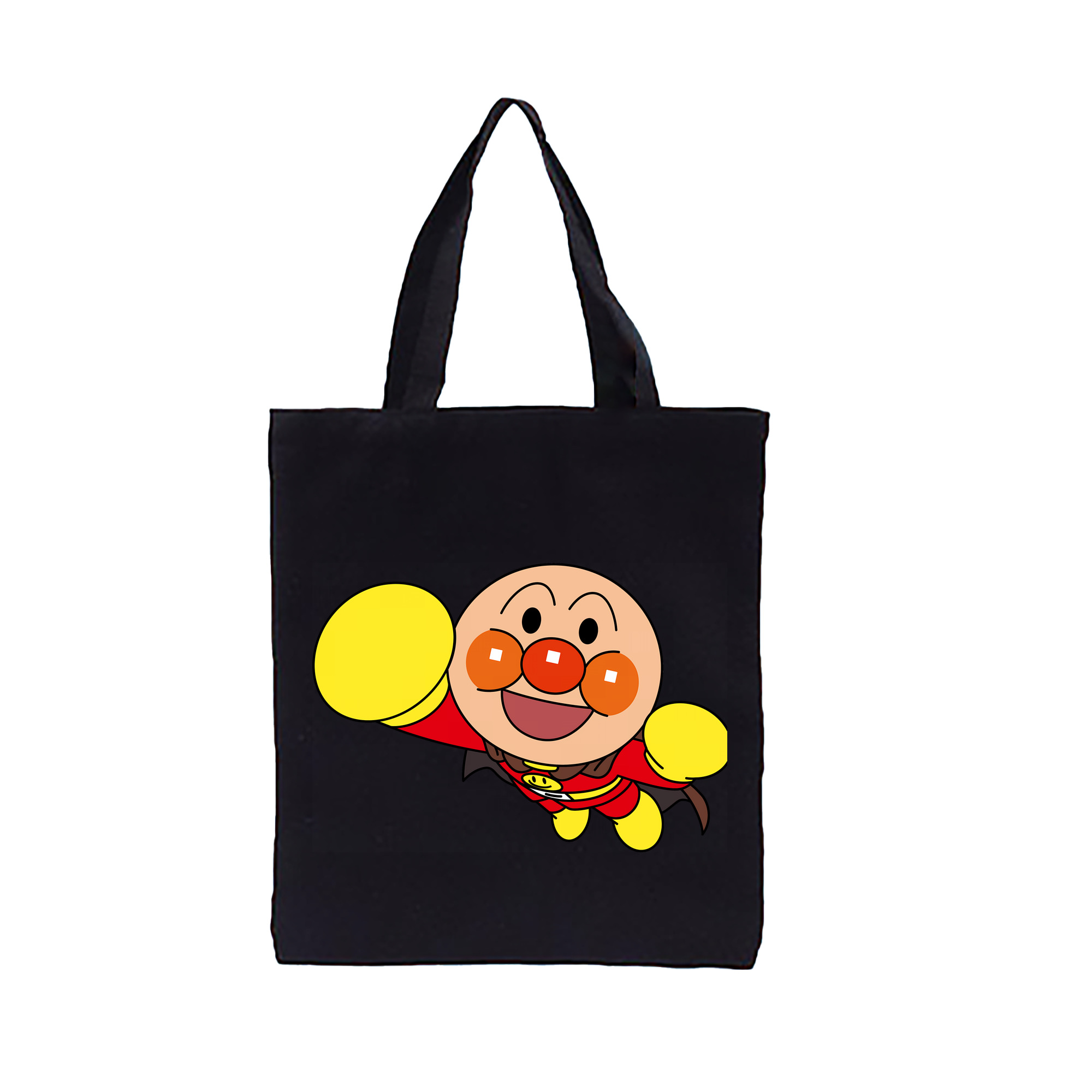 （画像用） アンパンマン Anpanman 縦型キャンバス生地手提げバッグ　トートバッグ