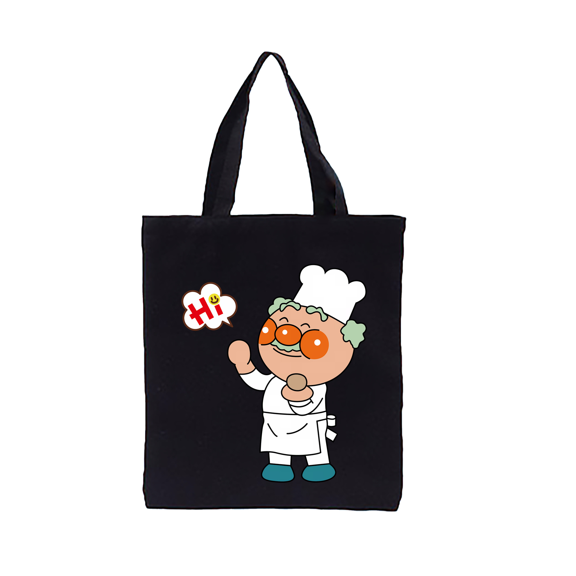 （画像用） アンパンマン Anpanman 縦型キャンバス生地手提げバッグ　トートバッグ