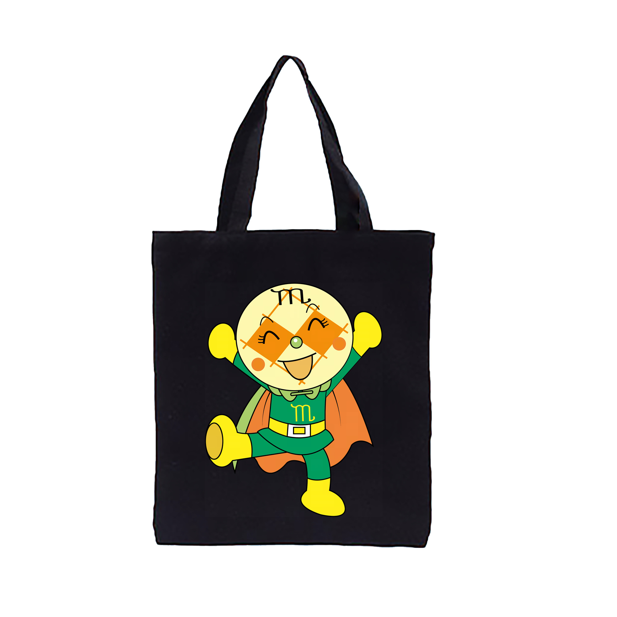 （画像用） アンパンマン Anpanman 縦型キャンバス生地手提げバッグ　トートバッグ