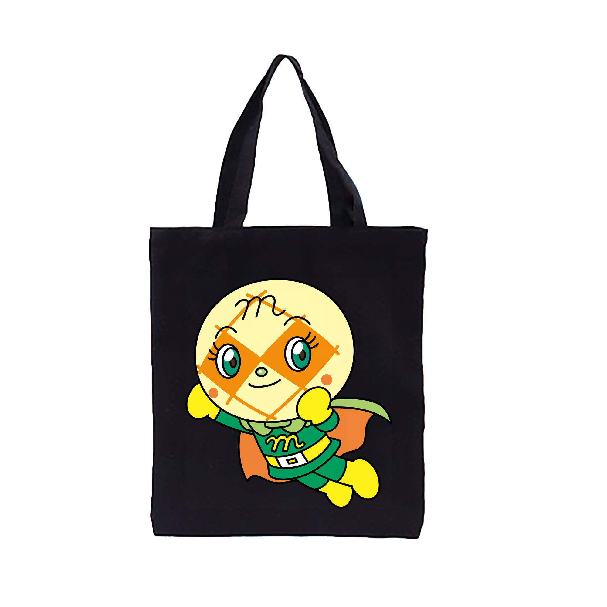 （画像用） アンパンマン Anpanman 縦型キャンバス生地手提げバッグ　トートバッグ