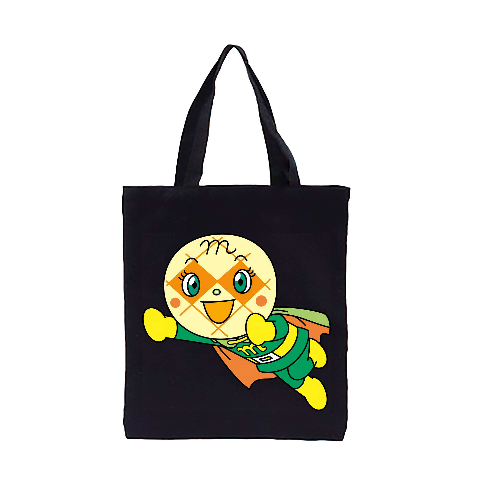 （画像用） アンパンマン Anpanman 縦型キャンバス生地手提げバッグ　トートバッグ