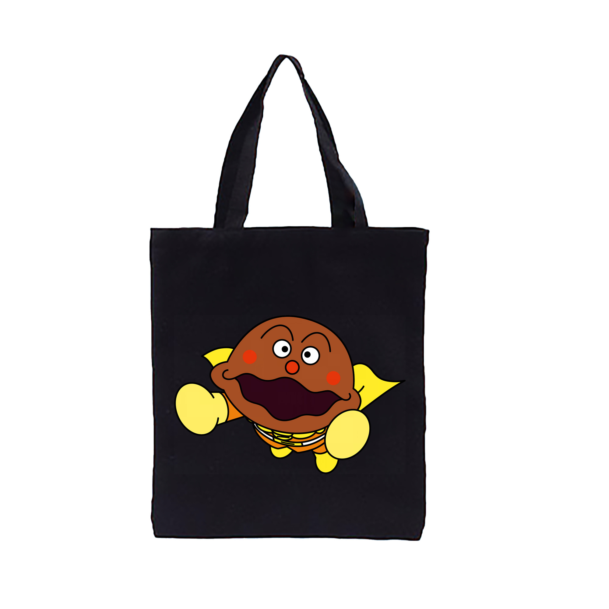 （画像用） アンパンマン Anpanman 縦型キャンバス生地手提げバッグ　トートバッグ
