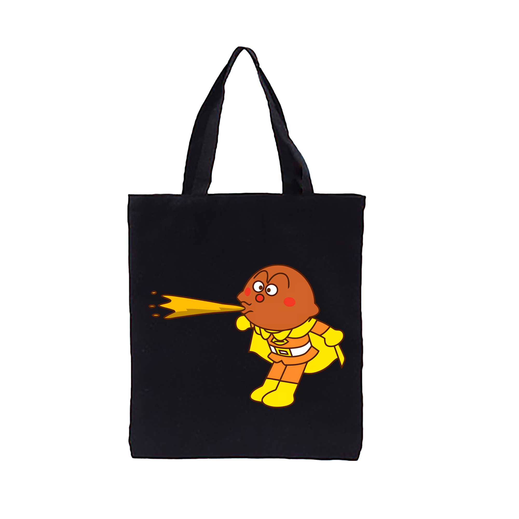 （画像用） アンパンマン Anpanman 縦型キャンバス生地手提げバッグ　トートバッグ