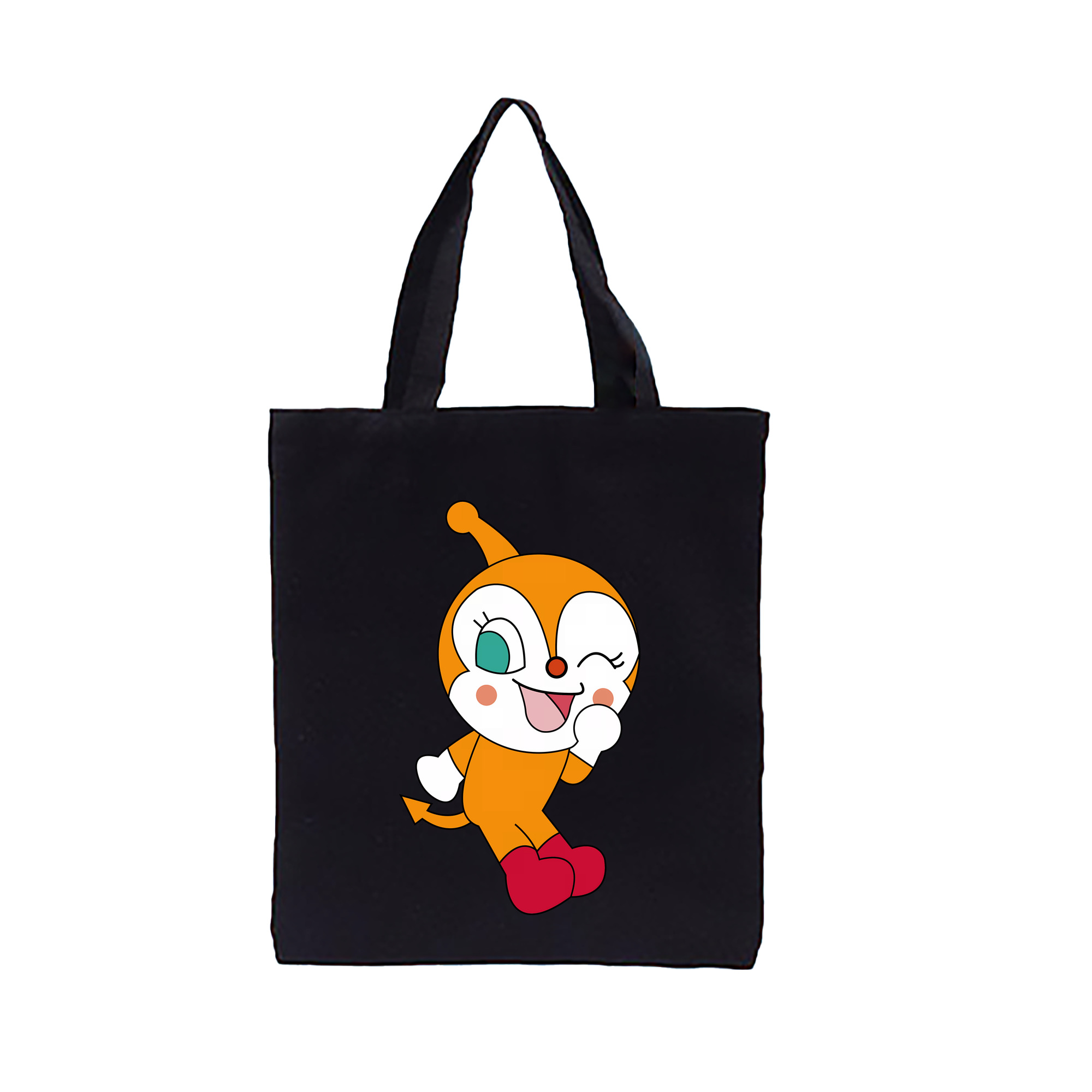 （画像用） アンパンマン Anpanman 縦型キャンバス生地手提げバッグ　トートバッグ
