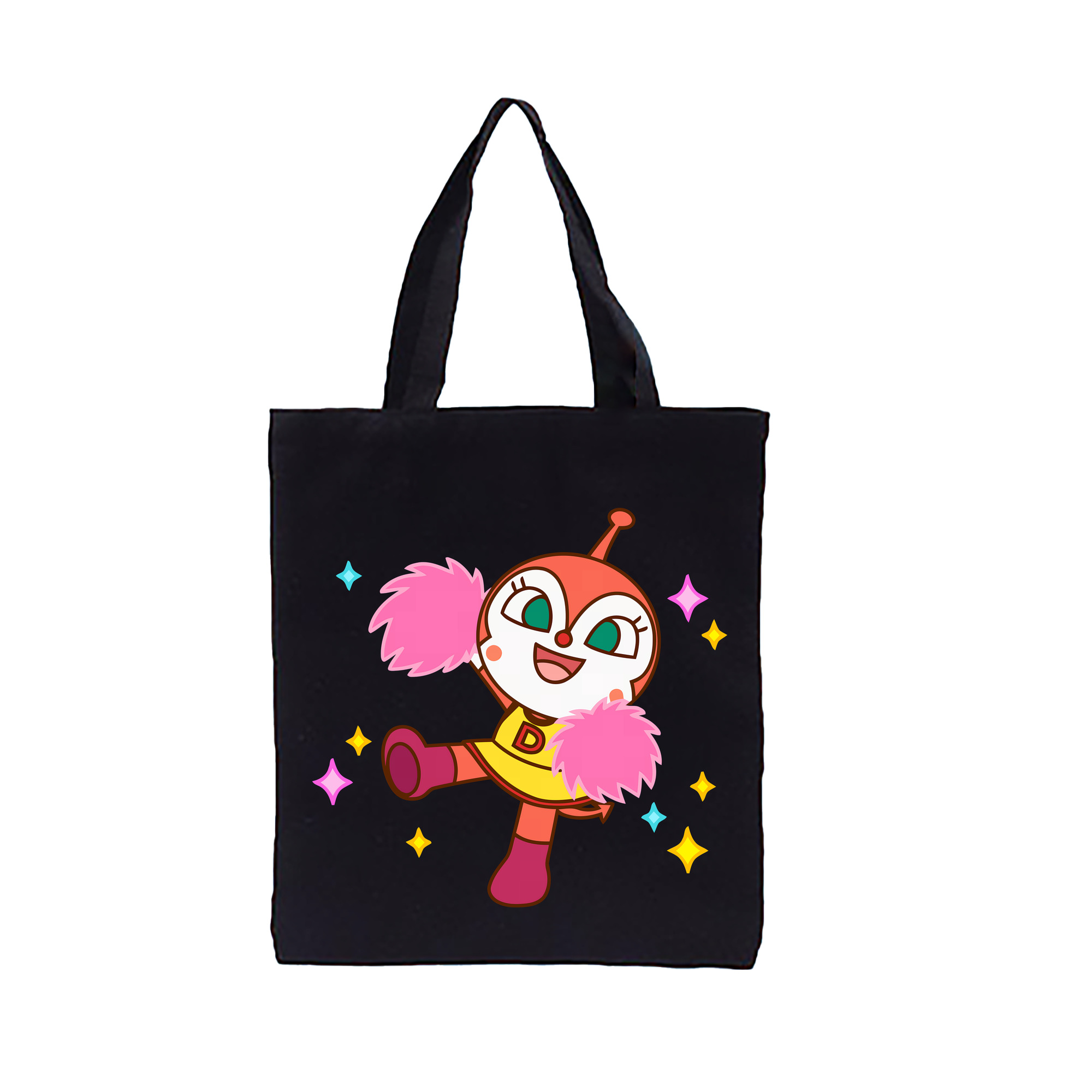（画像用） アンパンマン Anpanman 縦型キャンバス生地手提げバッグ　トートバッグ