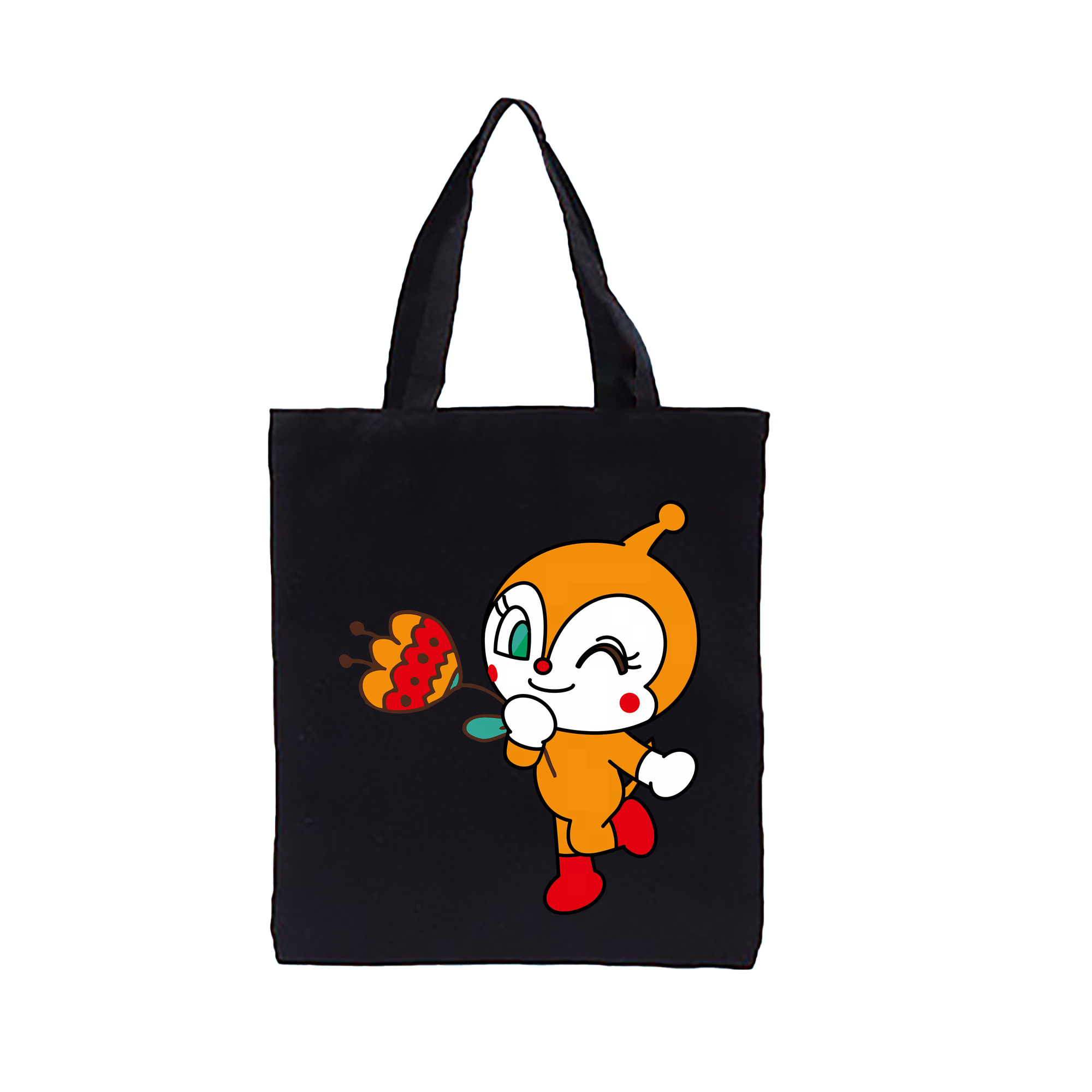 （画像用） アンパンマン Anpanman 縦型キャンバス生地手提げバッグ　トートバッグ