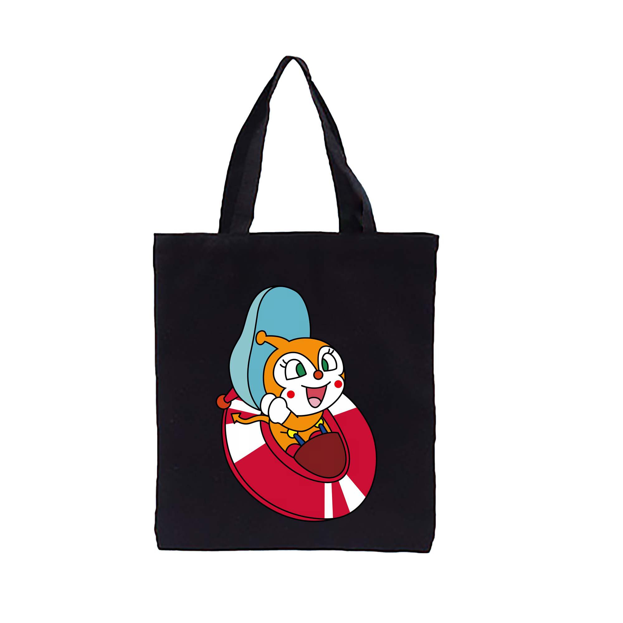 （画像用） アンパンマン Anpanman 縦型キャンバス生地手提げバッグ　トートバッグ
