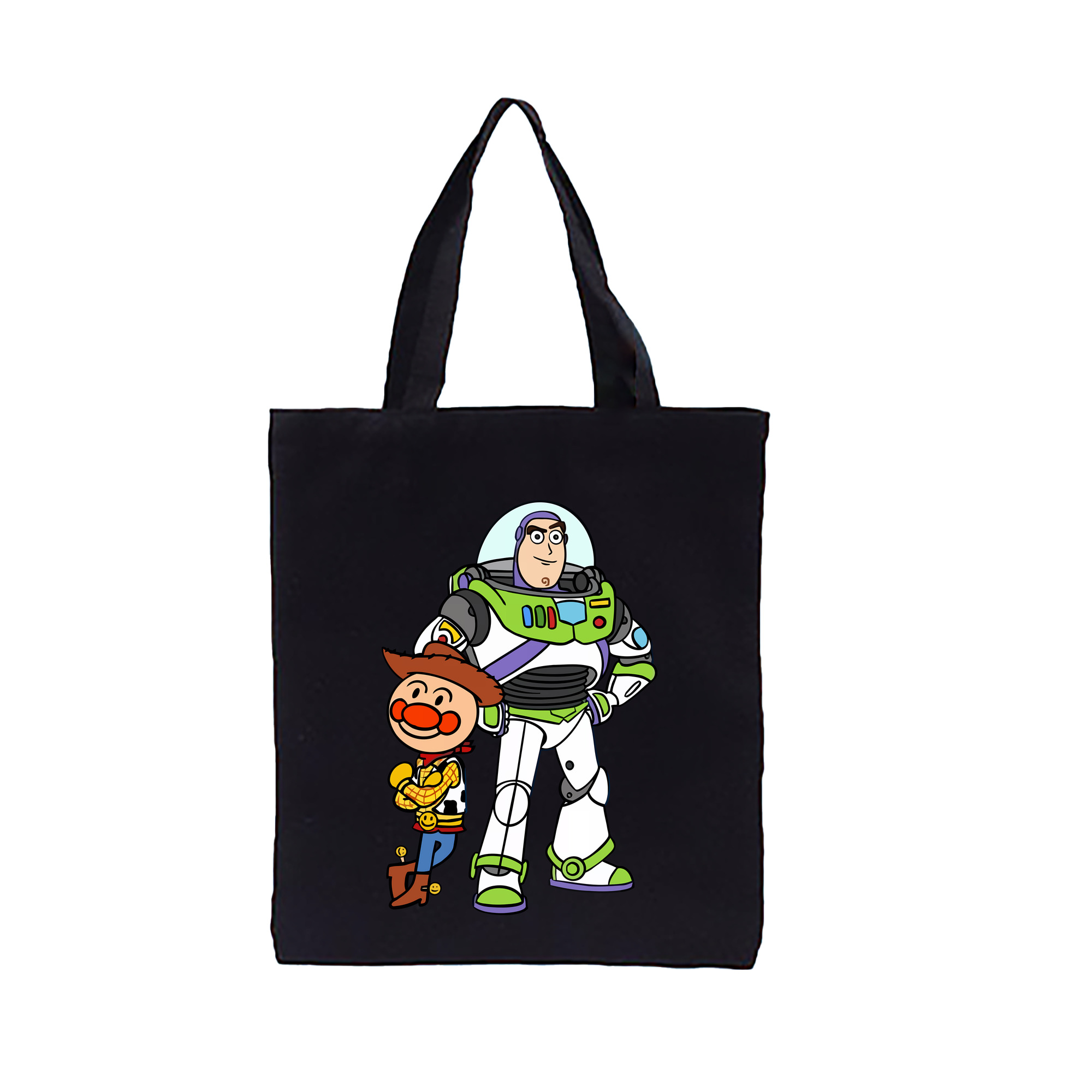 （画像用） アンパンマン Anpanman 縦型キャンバス生地手提げバッグ　トートバッグ