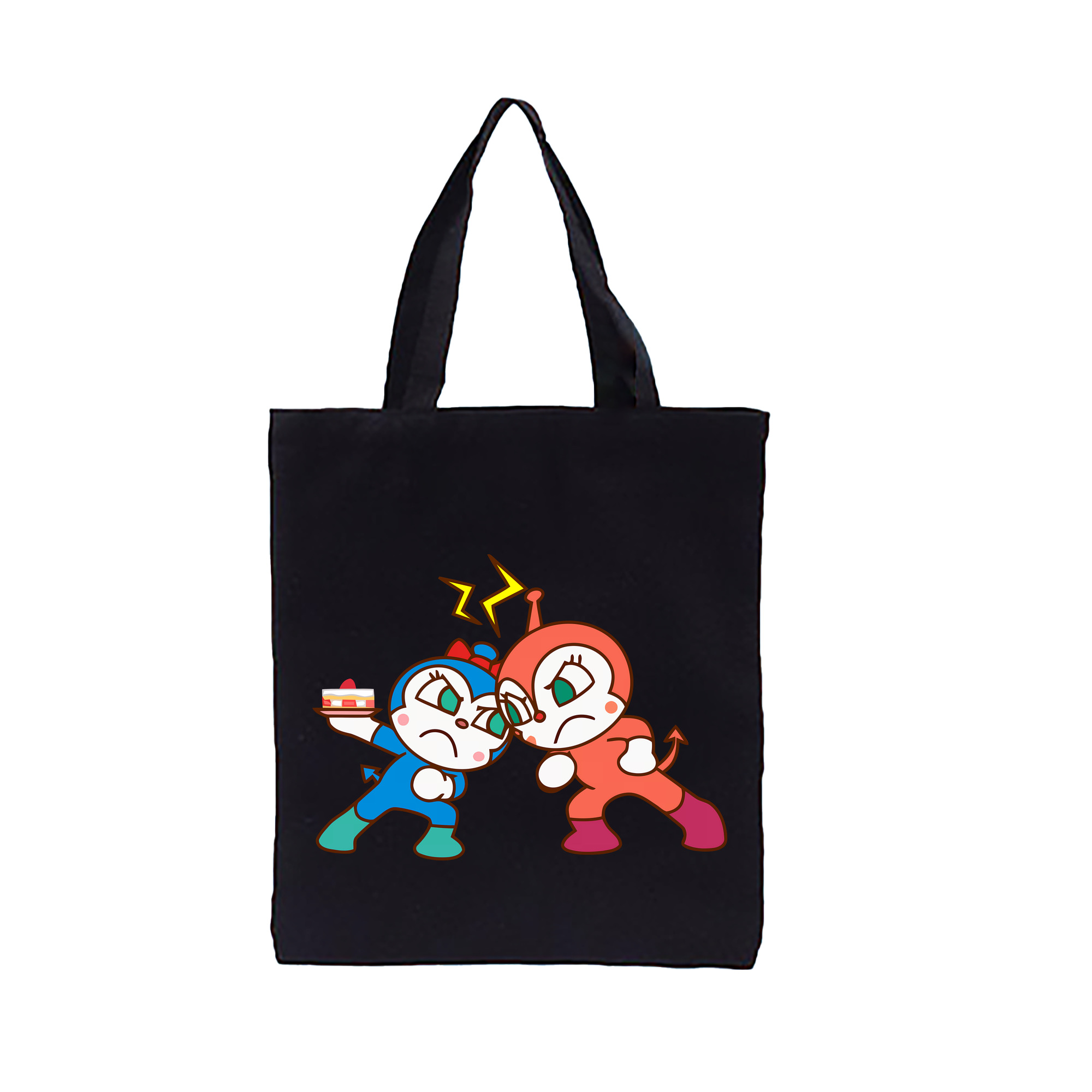 （画像用） アンパンマン Anpanman 縦型キャンバス生地手提げバッグ　トートバッグ