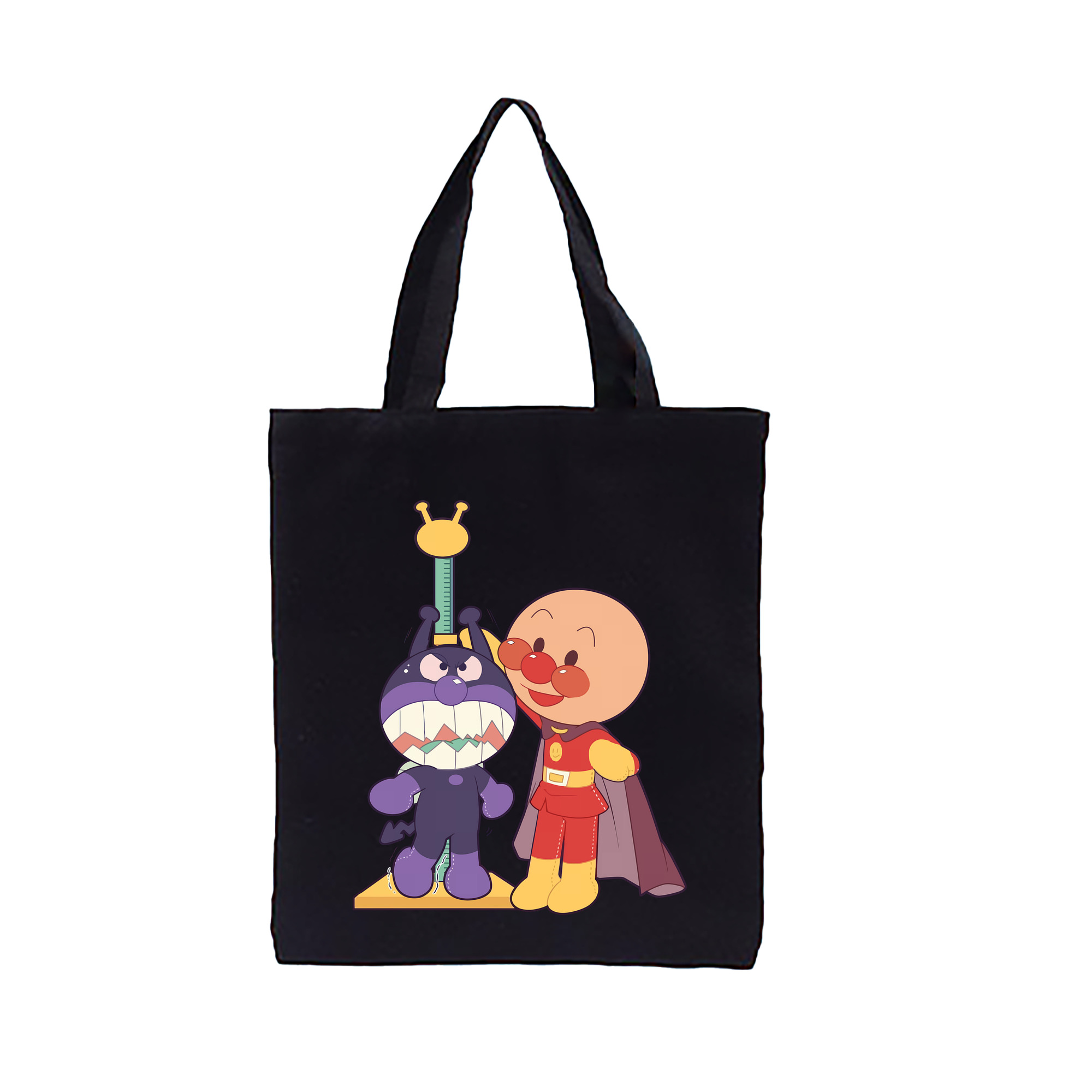 （画像用） アンパンマン Anpanman 縦型キャンバス生地手提げバッグ　トートバッグ