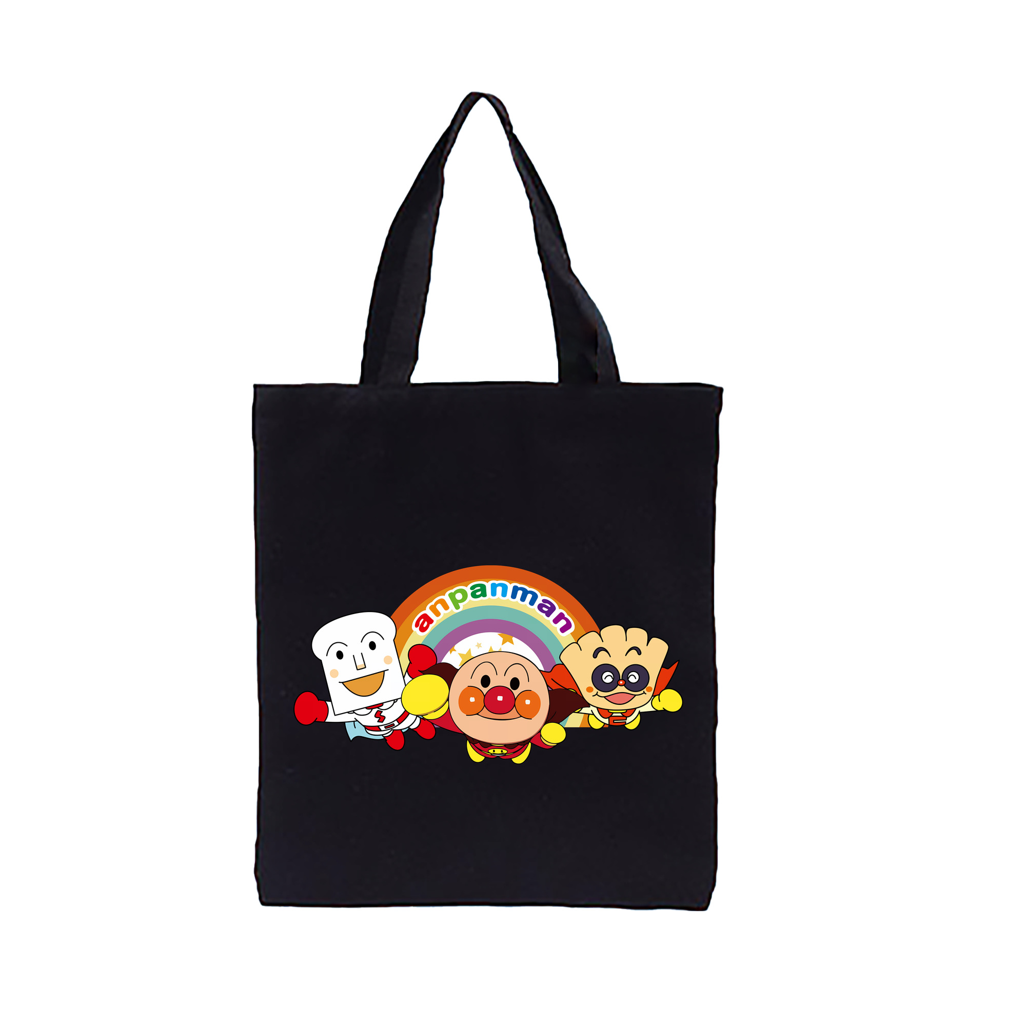 （画像用） アンパンマン Anpanman 縦型キャンバス生地手提げバッグ　トートバッグ