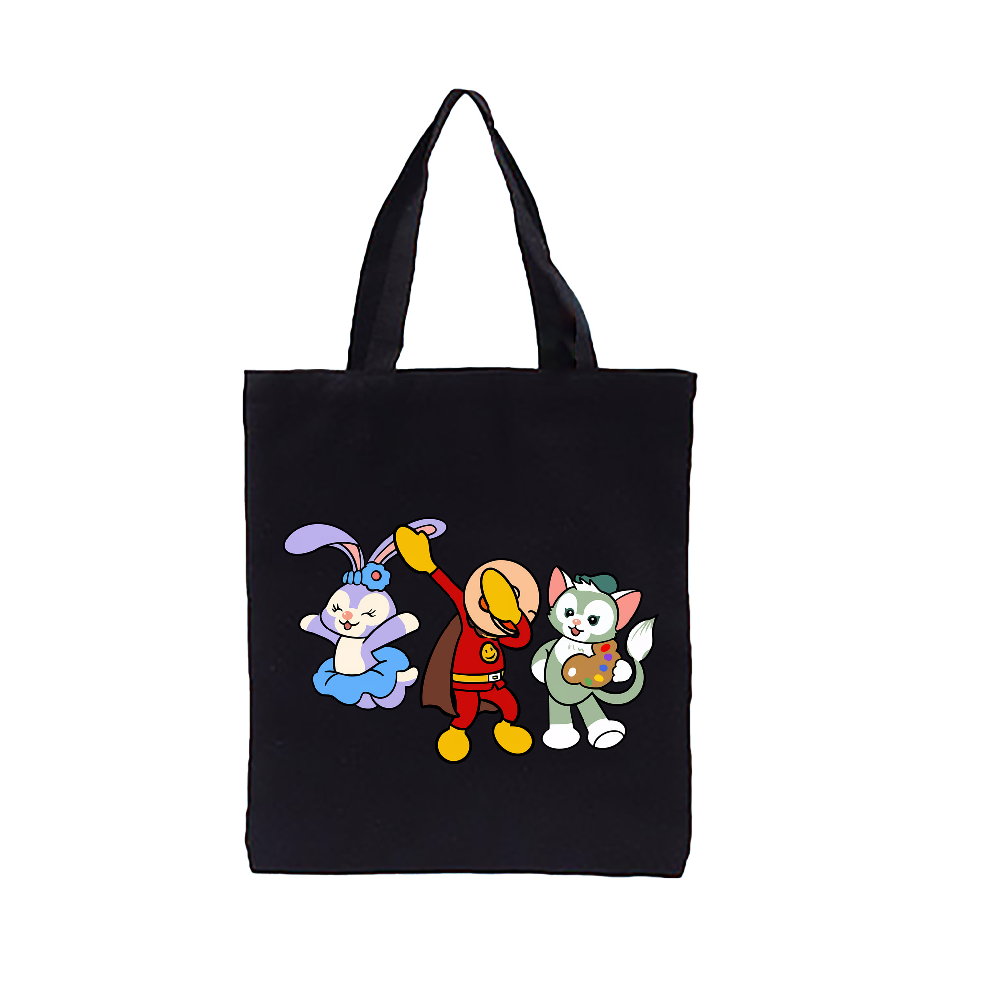 （画像用） アンパンマン Anpanman 縦型キャンバス生地手提げバッグ　トートバッグ