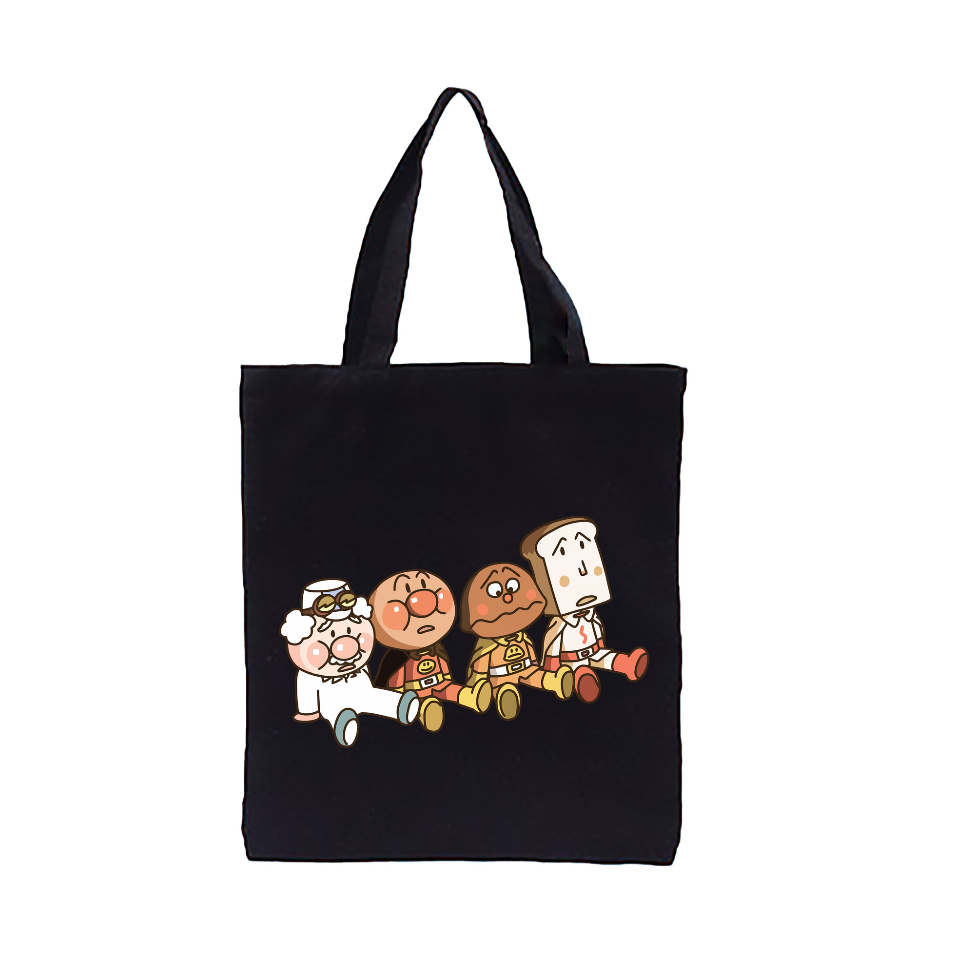 （画像用） アンパンマン Anpanman 縦型キャンバス生地手提げバッグ　トートバッグ