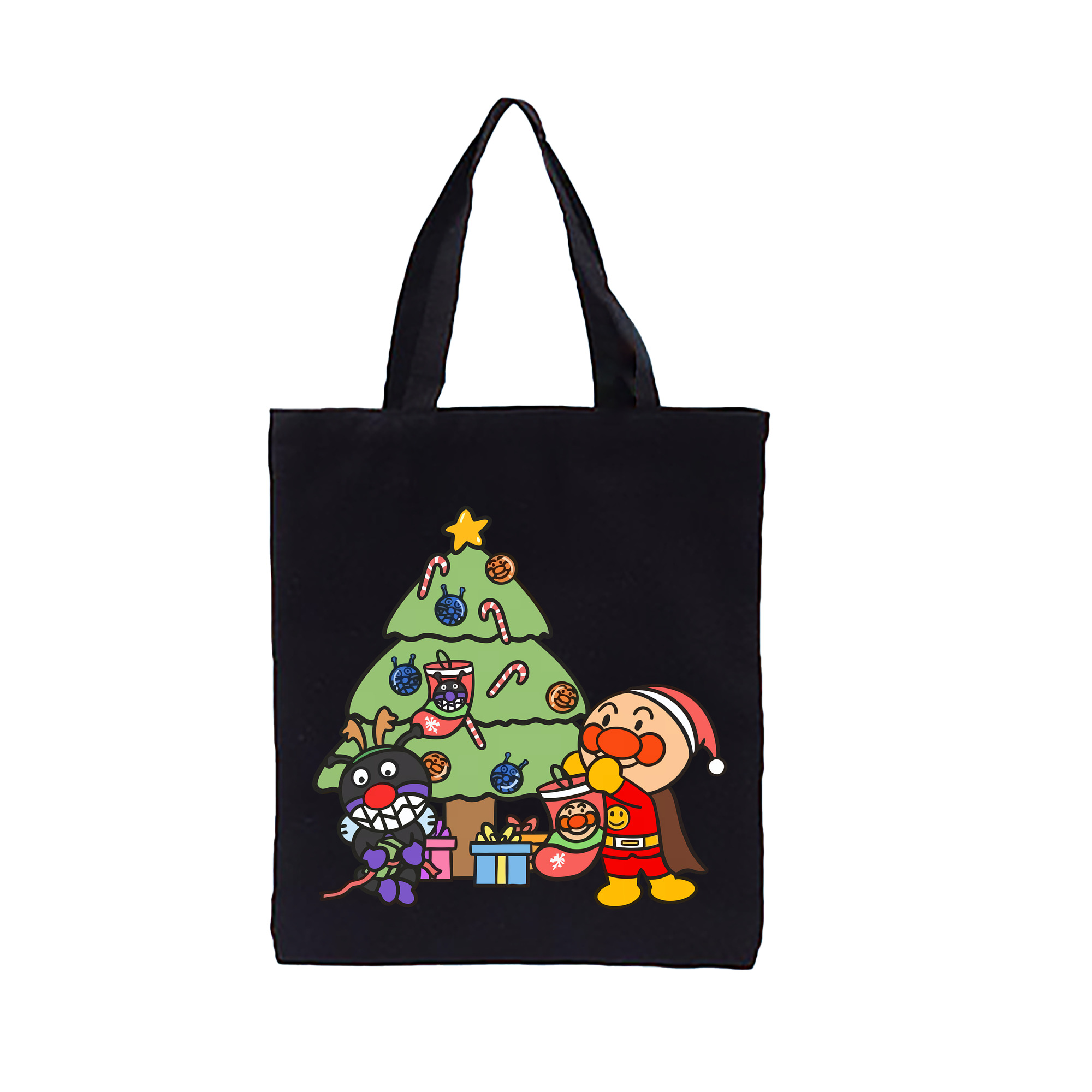 アンパンマン Anpanman 縦型キャンバス生地手提げバッグ　トートバッグ
