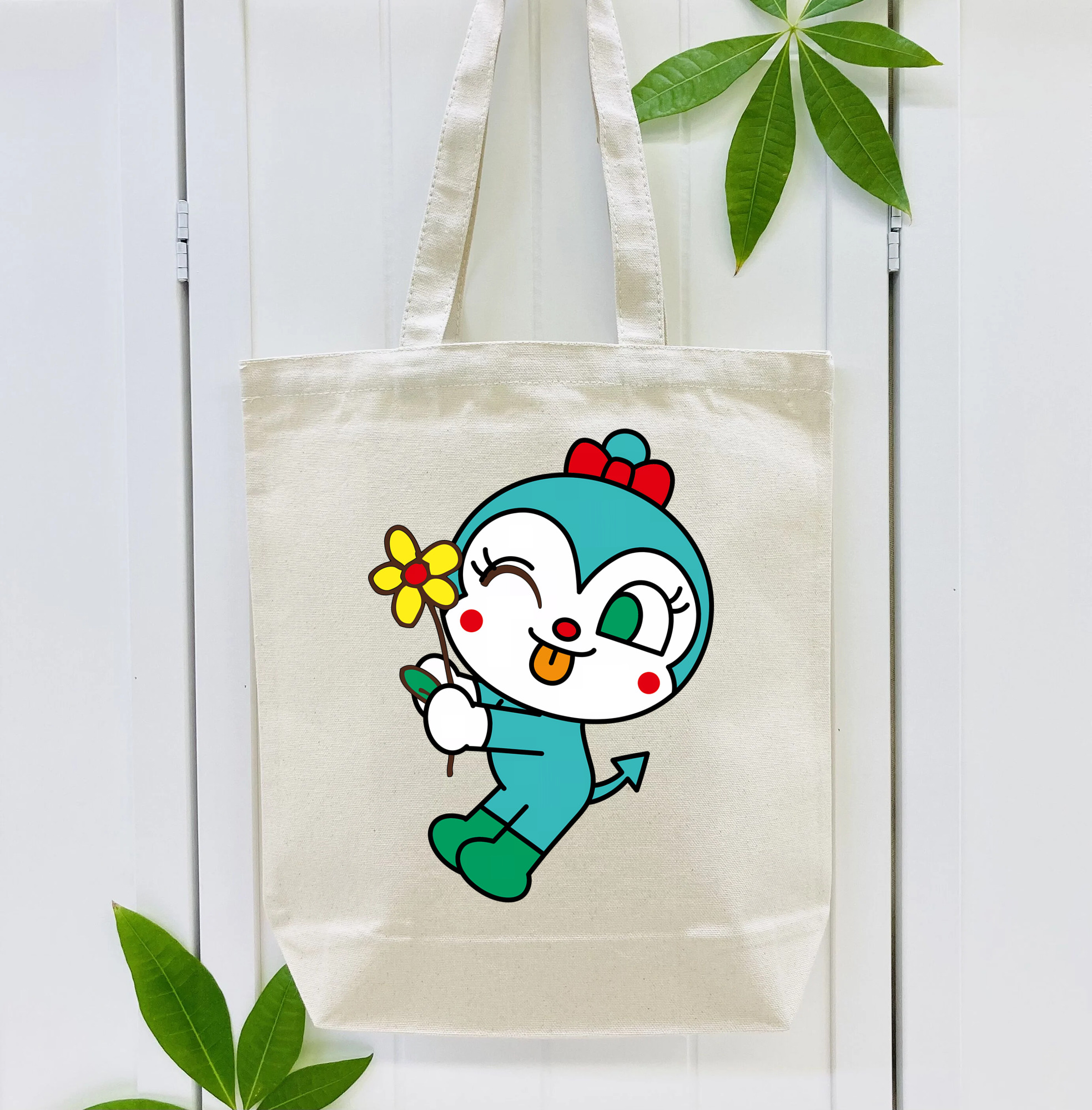 アンパンマン Anpanman 縦型キャンバス生地手提げバッグ　トートバッグ