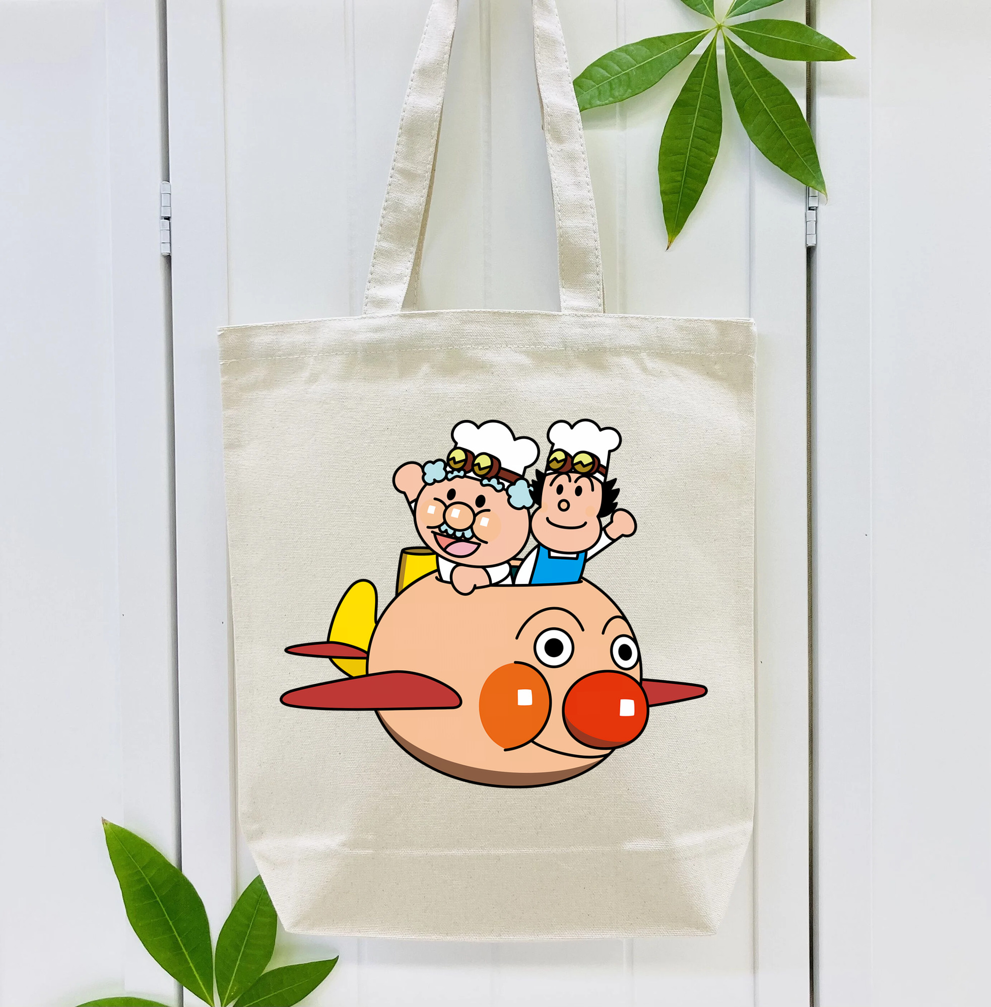 アンパンマン Anpanman 縦型キャンバス生地手提げバッグ　トートバッグ