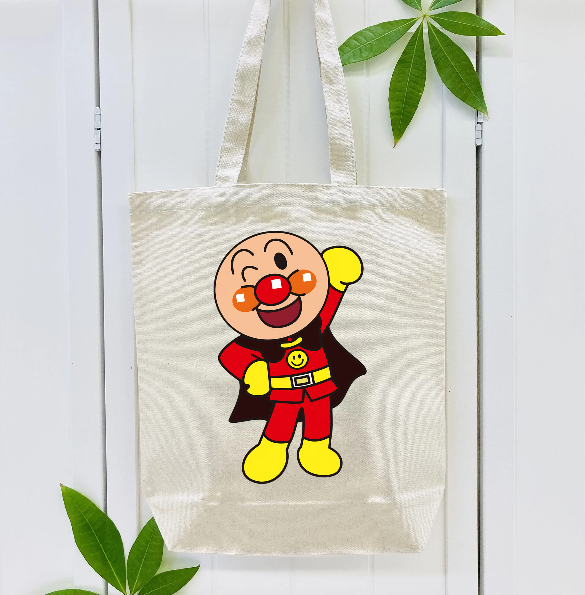 アンパンマン Anpanman 縦型キャンバス生地手提げバッグ　トートバッグ