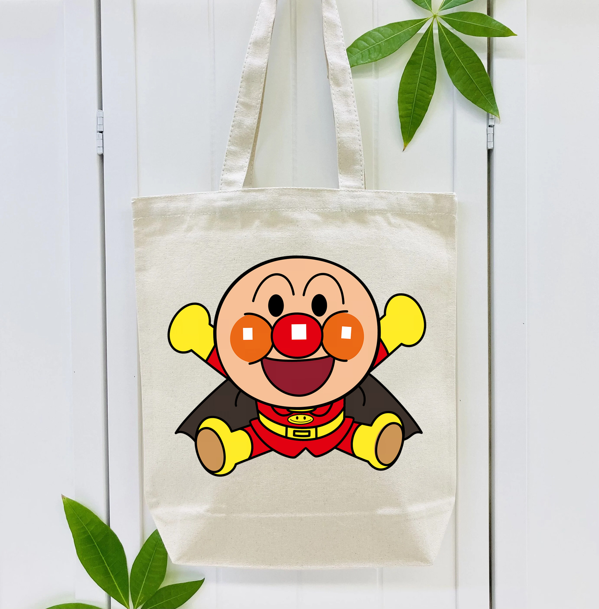 アンパンマン Anpanman 縦型キャンバス生地手提げバッグ　トートバッグ