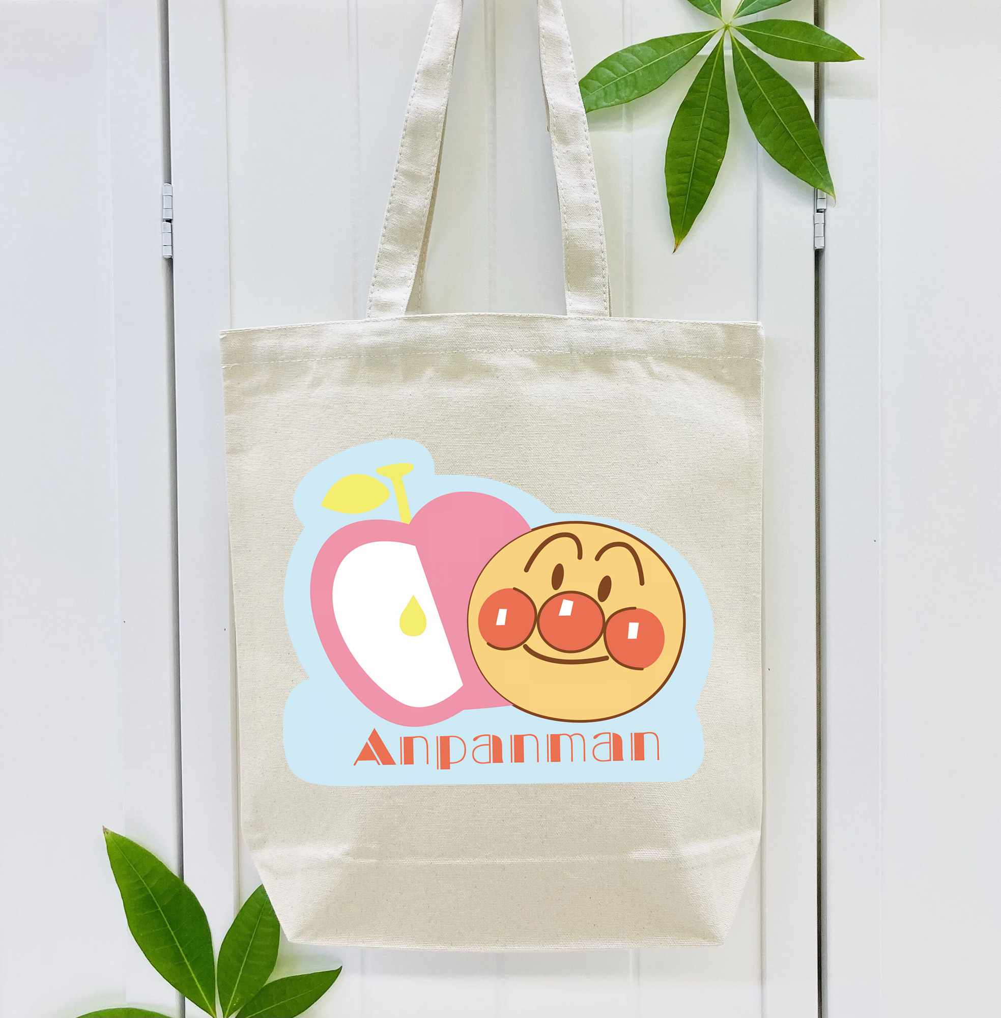 アンパンマン Anpanman 縦型キャンバス生地手提げバッグ　トートバッグ