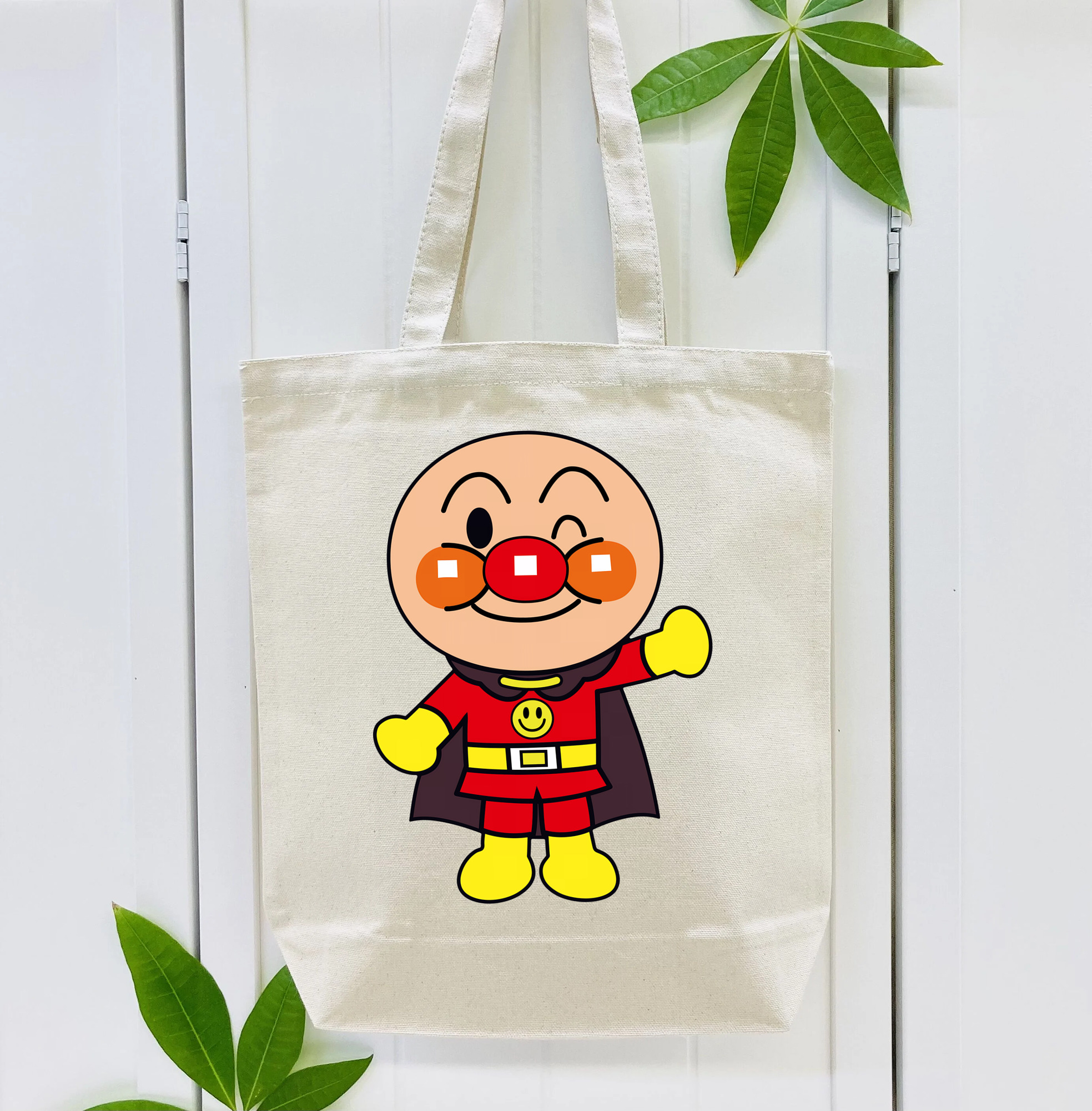 アンパンマン Anpanman 縦型キャンバス生地手提げバッグ　トートバッグ