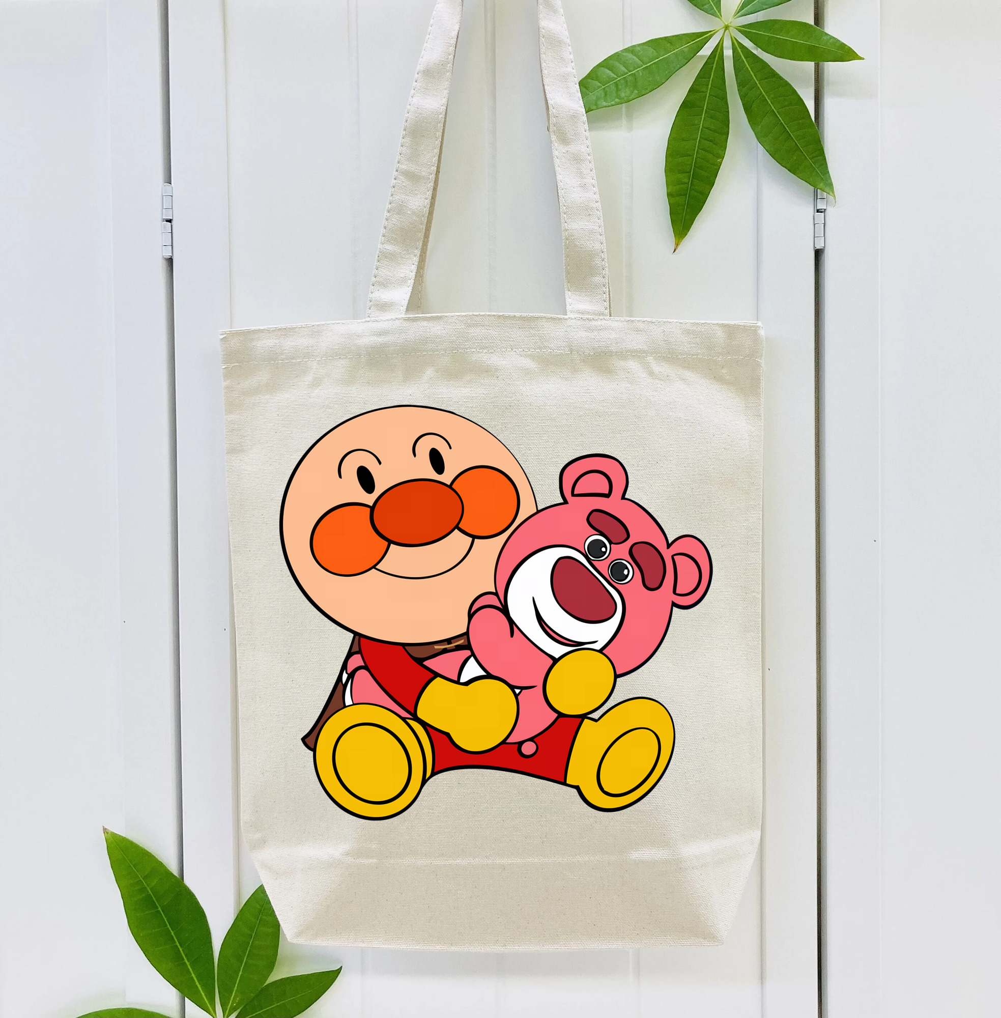 アンパンマン Anpanman 縦型キャンバス生地手提げバッグ　トートバッグ