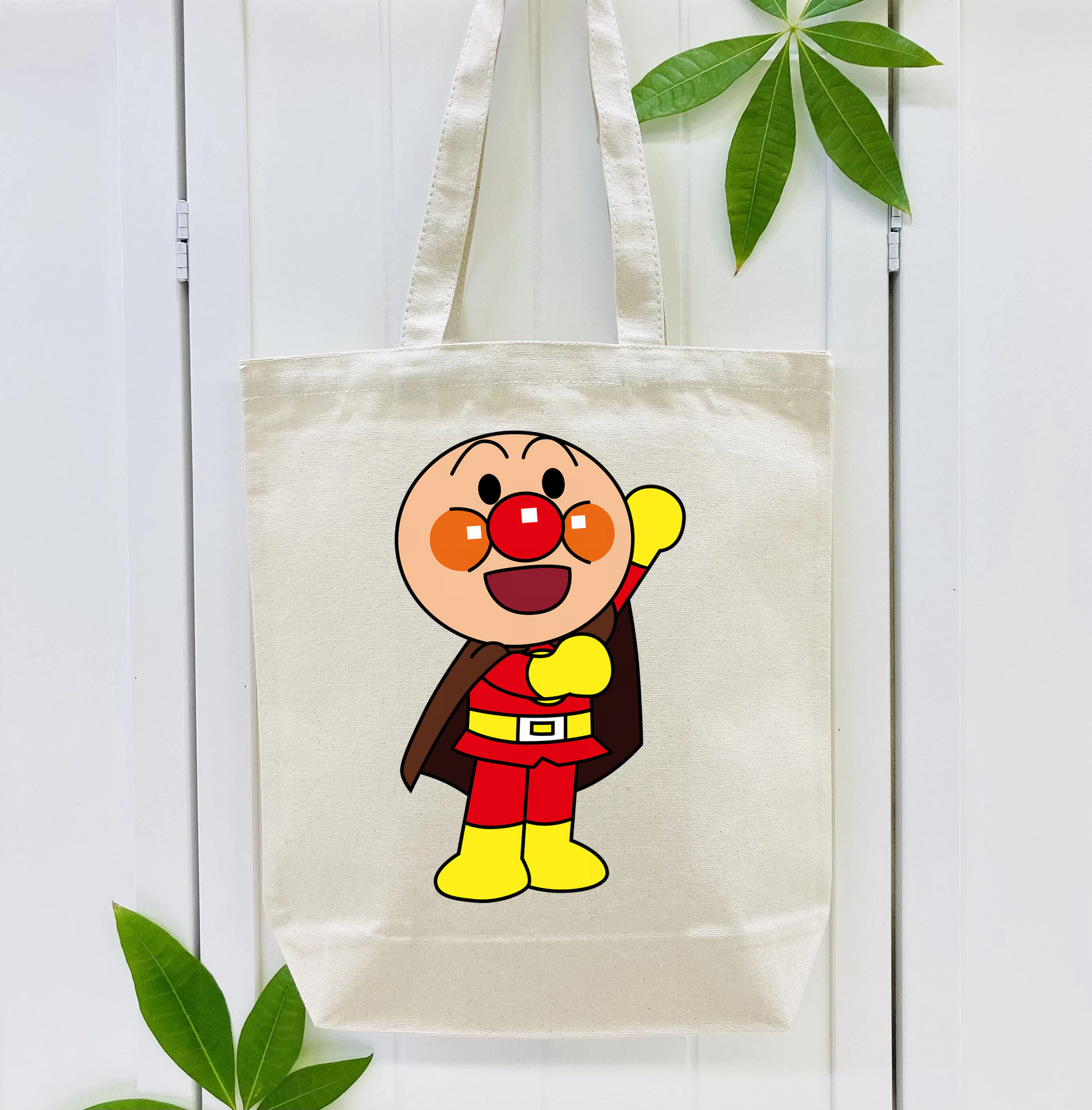 アンパンマン Anpanman 縦型キャンバス生地手提げバッグ　トートバッグ