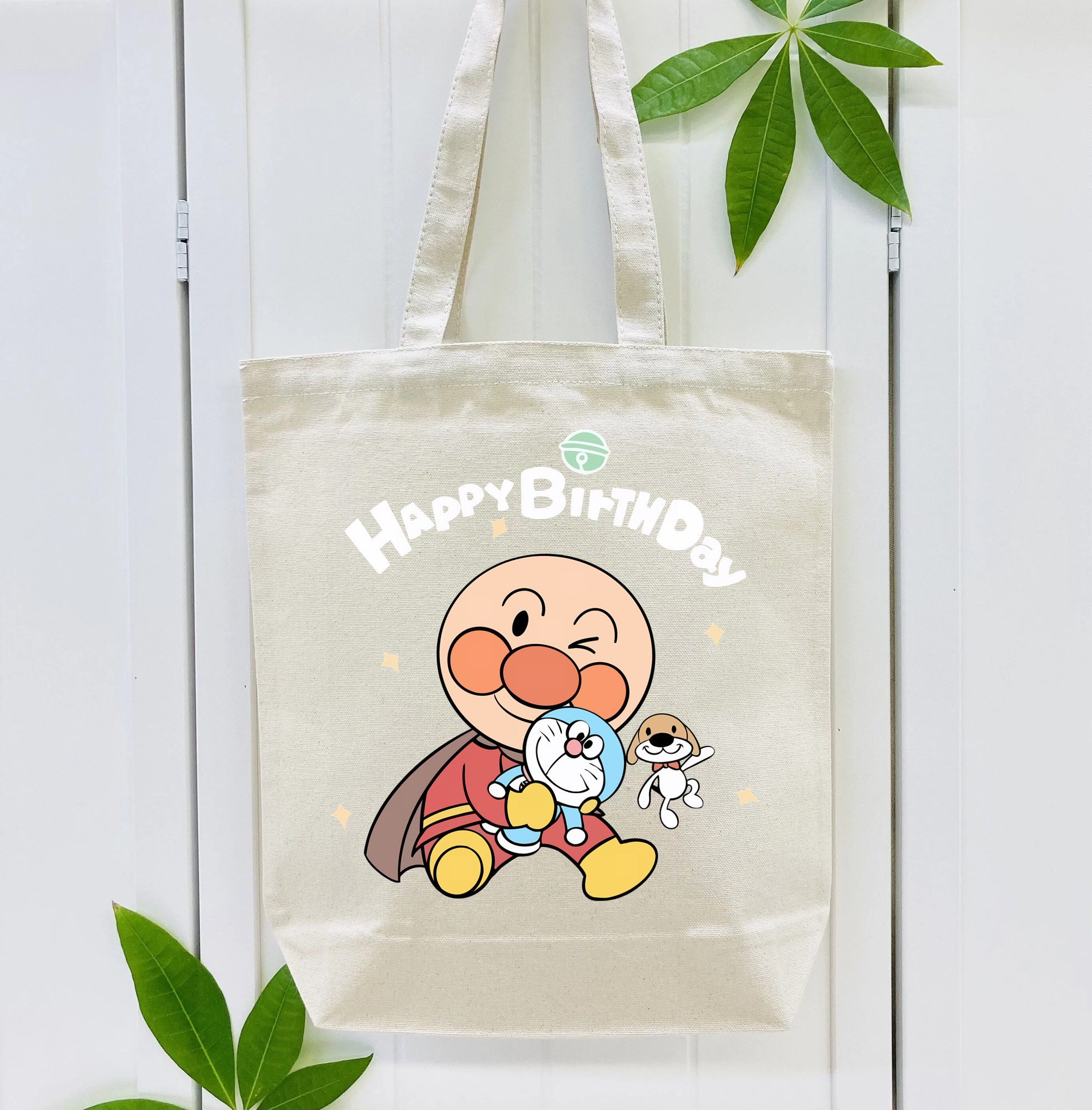 アンパンマン Anpanman 縦型キャンバス生地手提げバッグ　トートバッグ