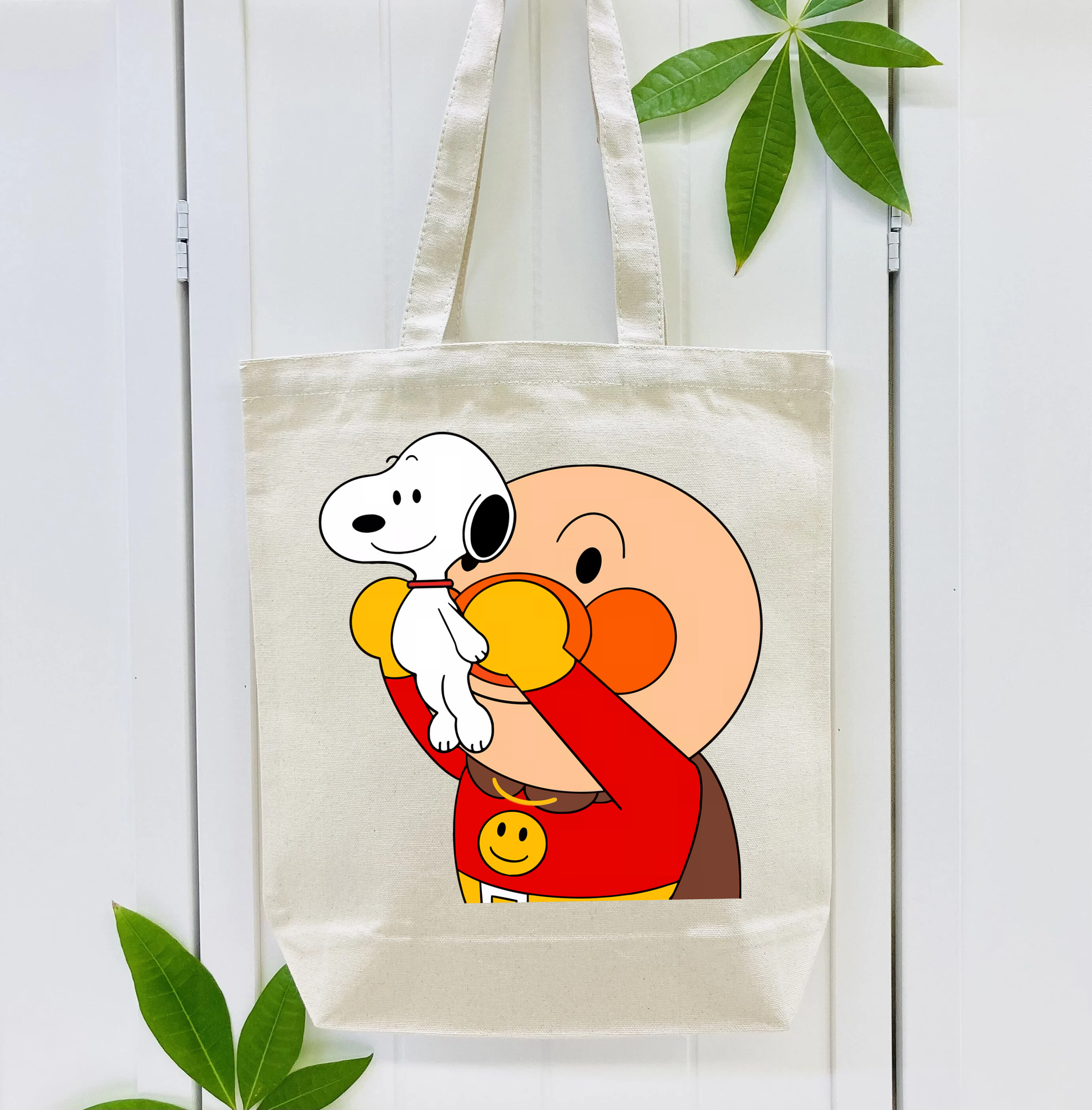 アンパンマン Anpanman 縦型キャンバス生地手提げバッグ　トートバッグ