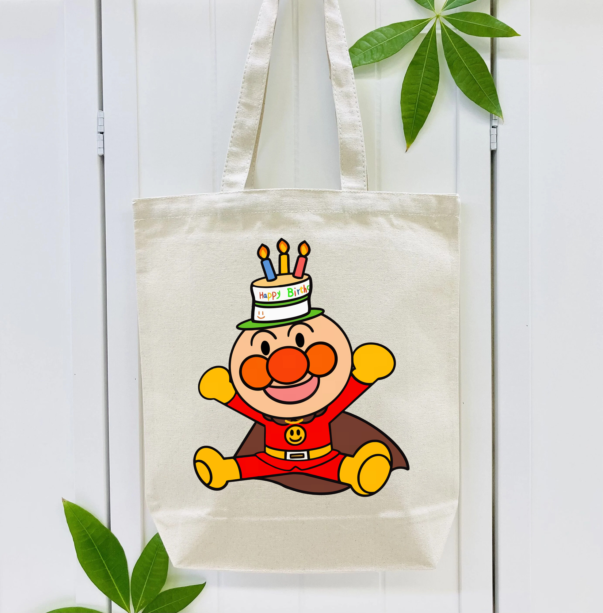 アンパンマン Anpanman 縦型キャンバス生地手提げバッグ　トートバッグ