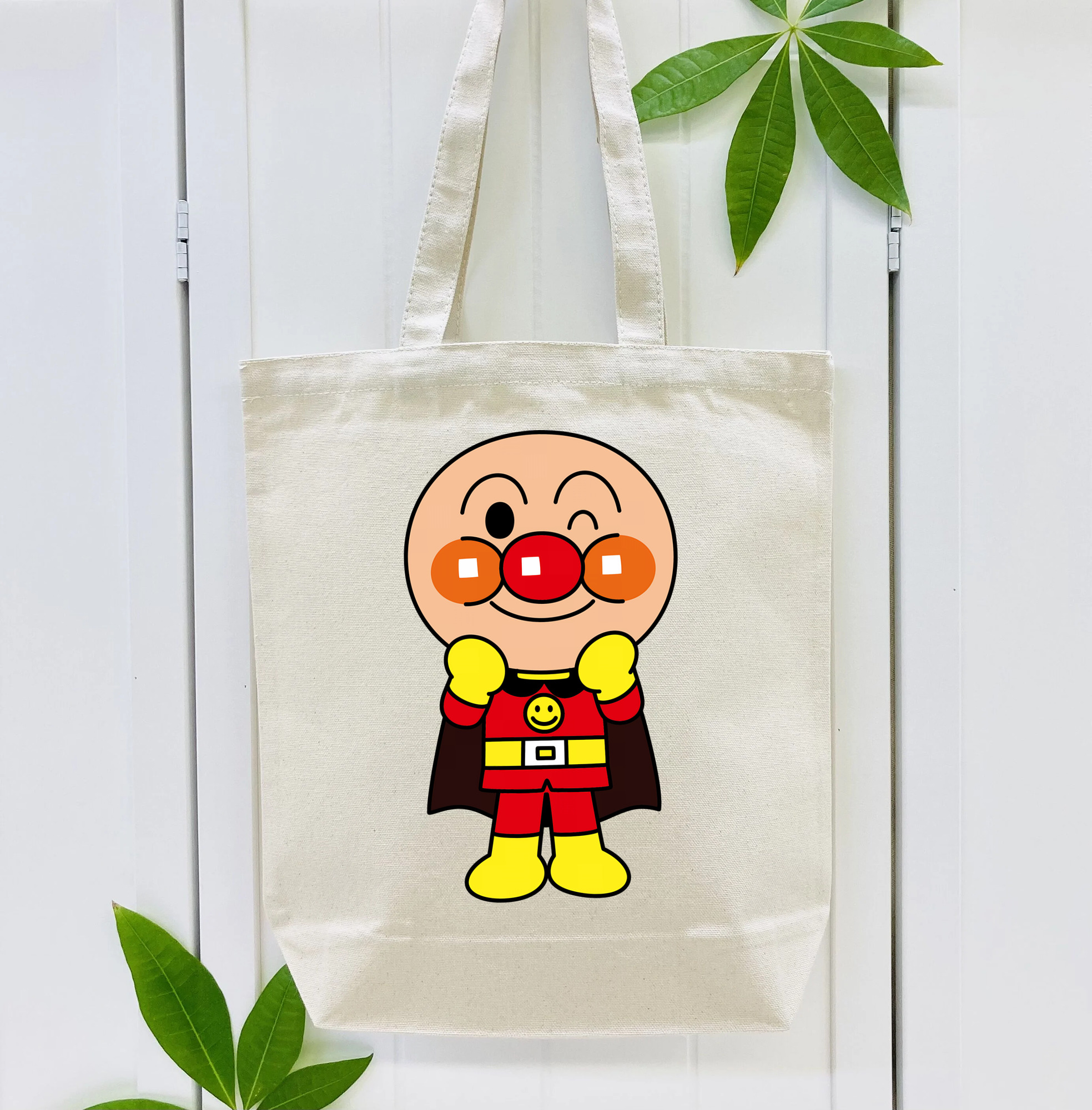 アンパンマン Anpanman 縦型キャンバス生地手提げバッグ　トートバッグ