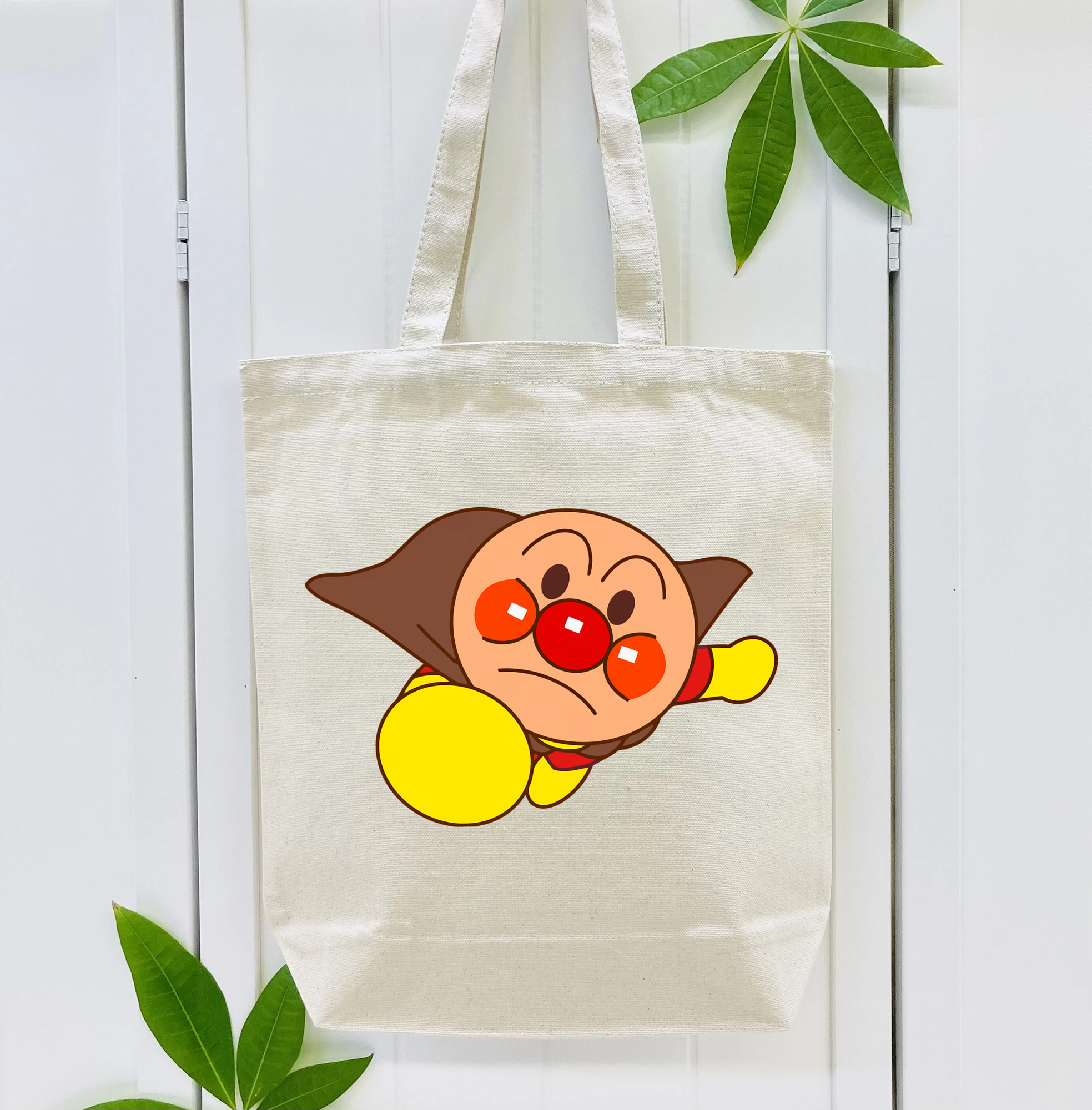 アンパンマン Anpanman 縦型キャンバス生地手提げバッグ　トートバッグ