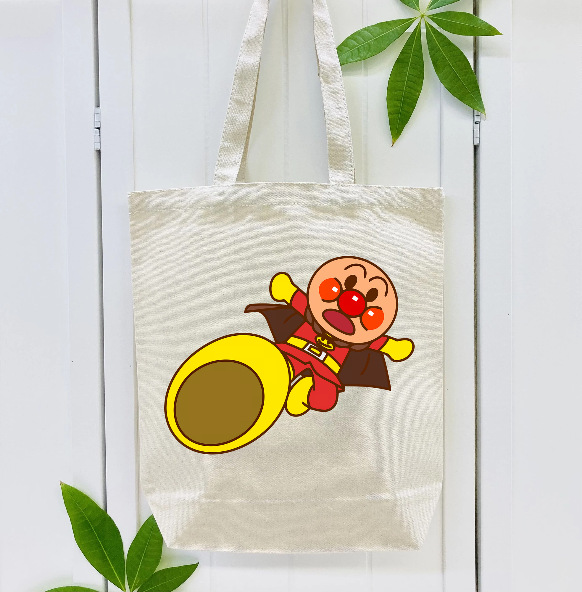 アンパンマン Anpanman 縦型キャンバス生地手提げバッグ　トートバッグ