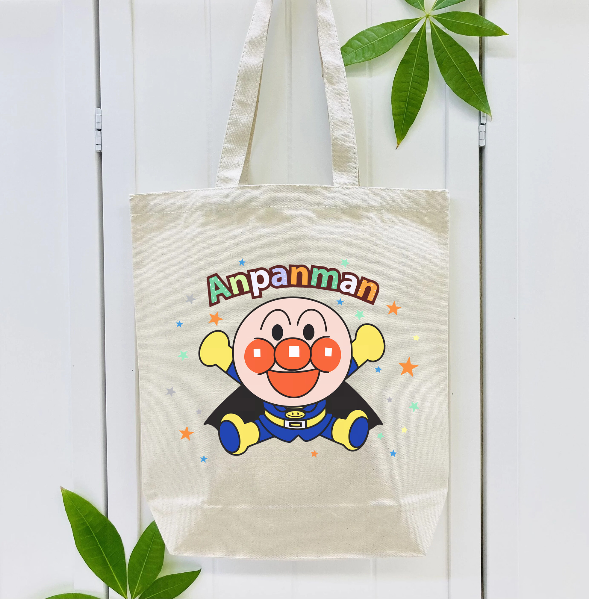 アンパンマン Anpanman 縦型キャンバス生地手提げバッグ　トートバッグ