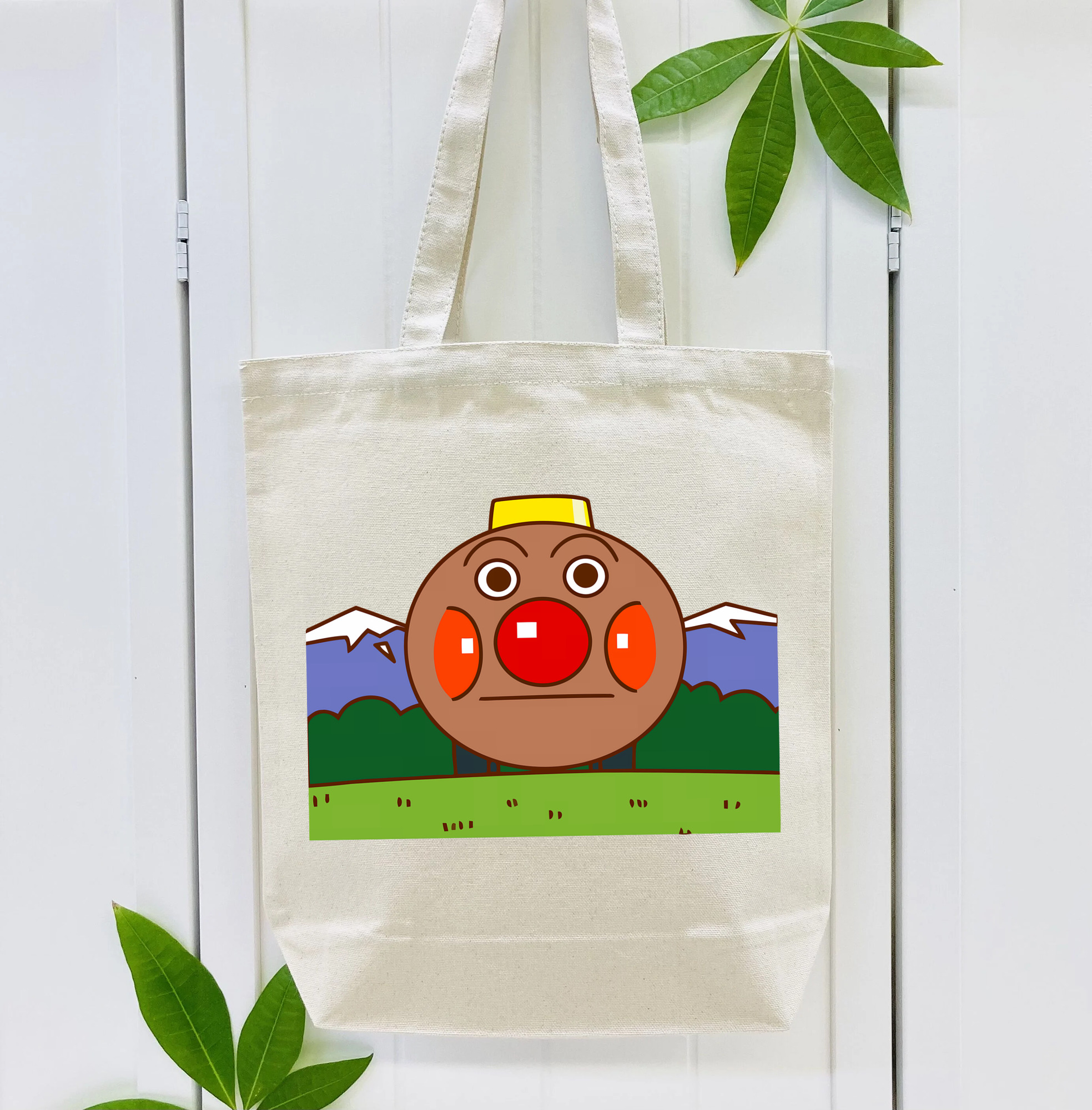 アンパンマン Anpanman 縦型キャンバス生地手提げバッグ　トートバッグ