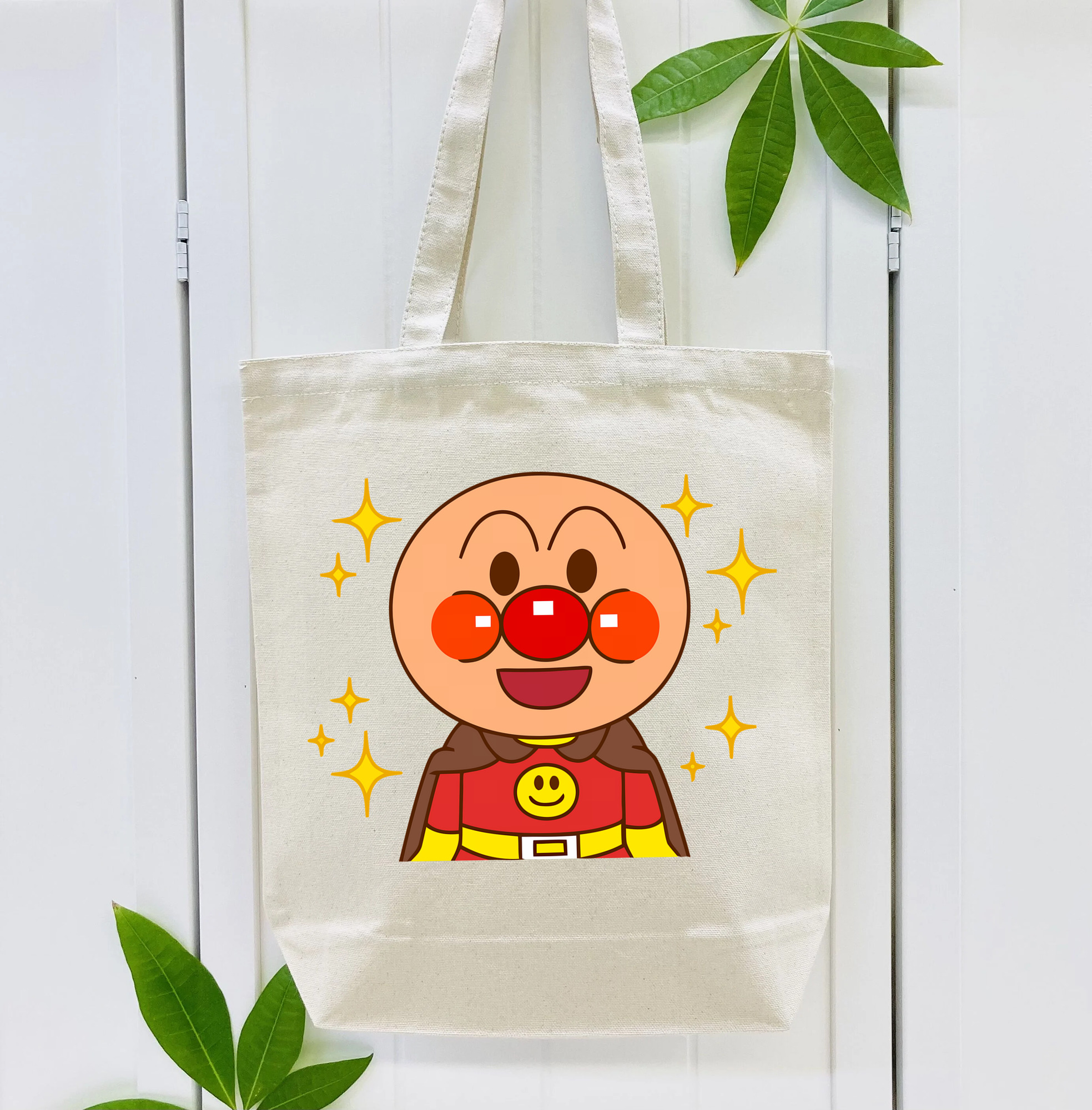 アンパンマン Anpanman 縦型キャンバス生地手提げバッグ　トートバッグ