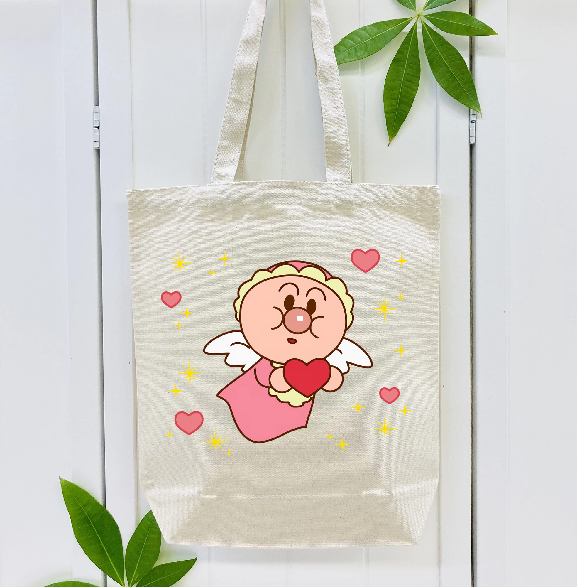 アンパンマン Anpanman 縦型キャンバス生地手提げバッグ　トートバッグ
