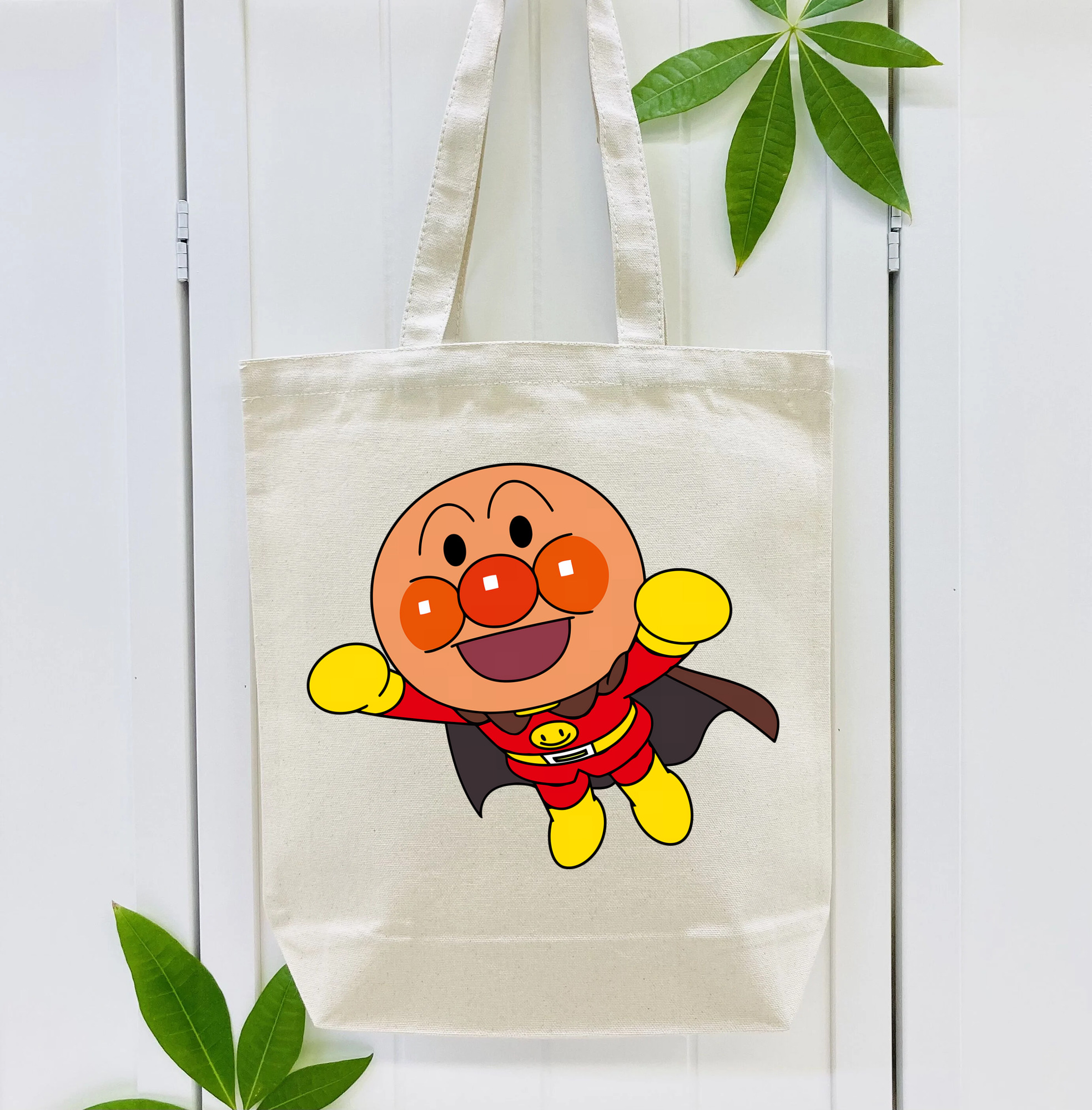 アンパンマン Anpanman 縦型キャンバス生地手提げバッグ　トートバッグ