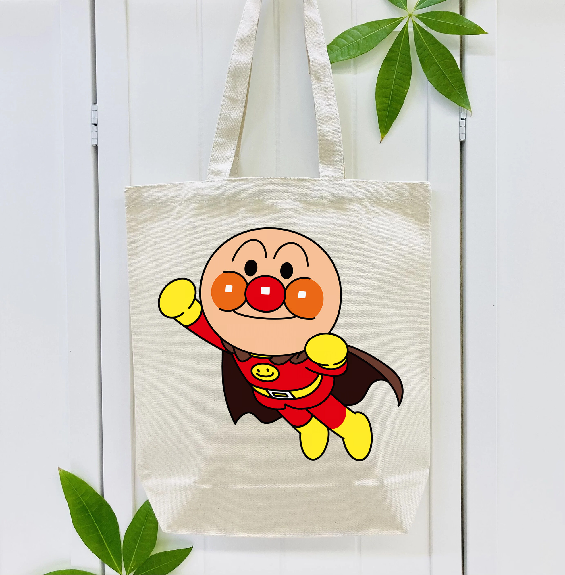 アンパンマン Anpanman 縦型キャンバス生地手提げバッグ　トートバッグ