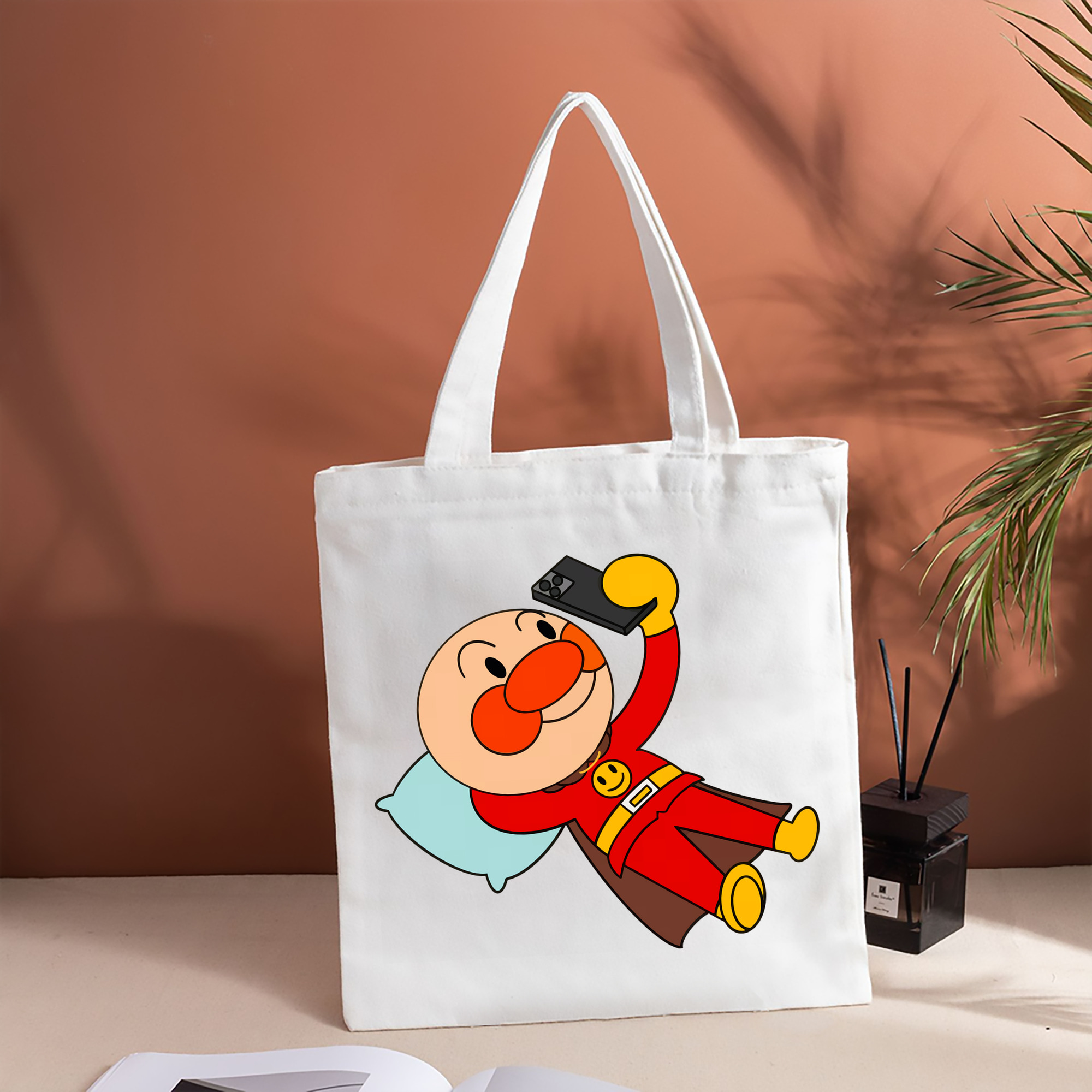 アンパンマン Anpanman 縦型キャンバス生地手提げバッグ　トートバッグ