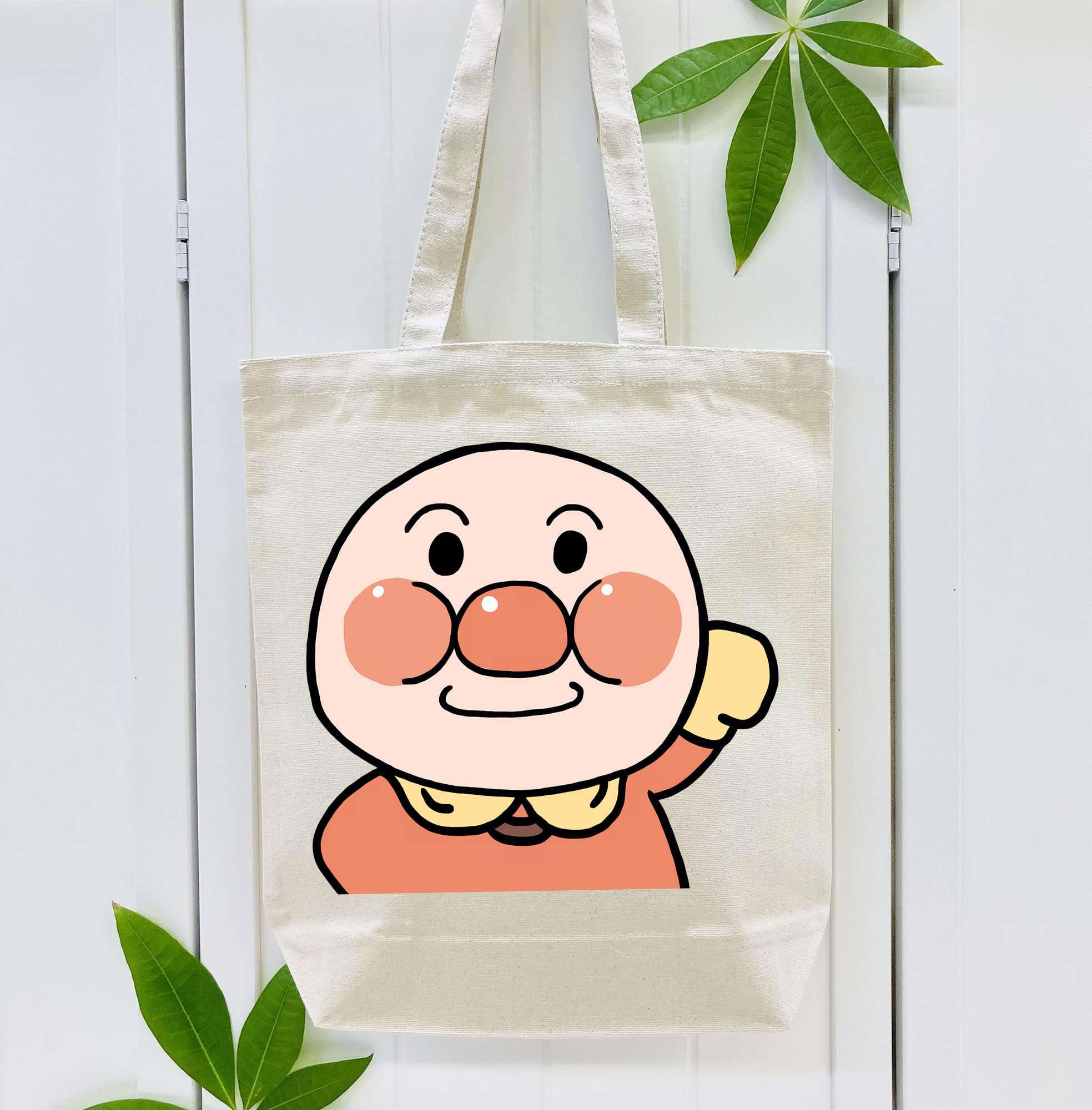 アンパンマン Anpanman 縦型キャンバス生地手提げバッグ　トートバッグ