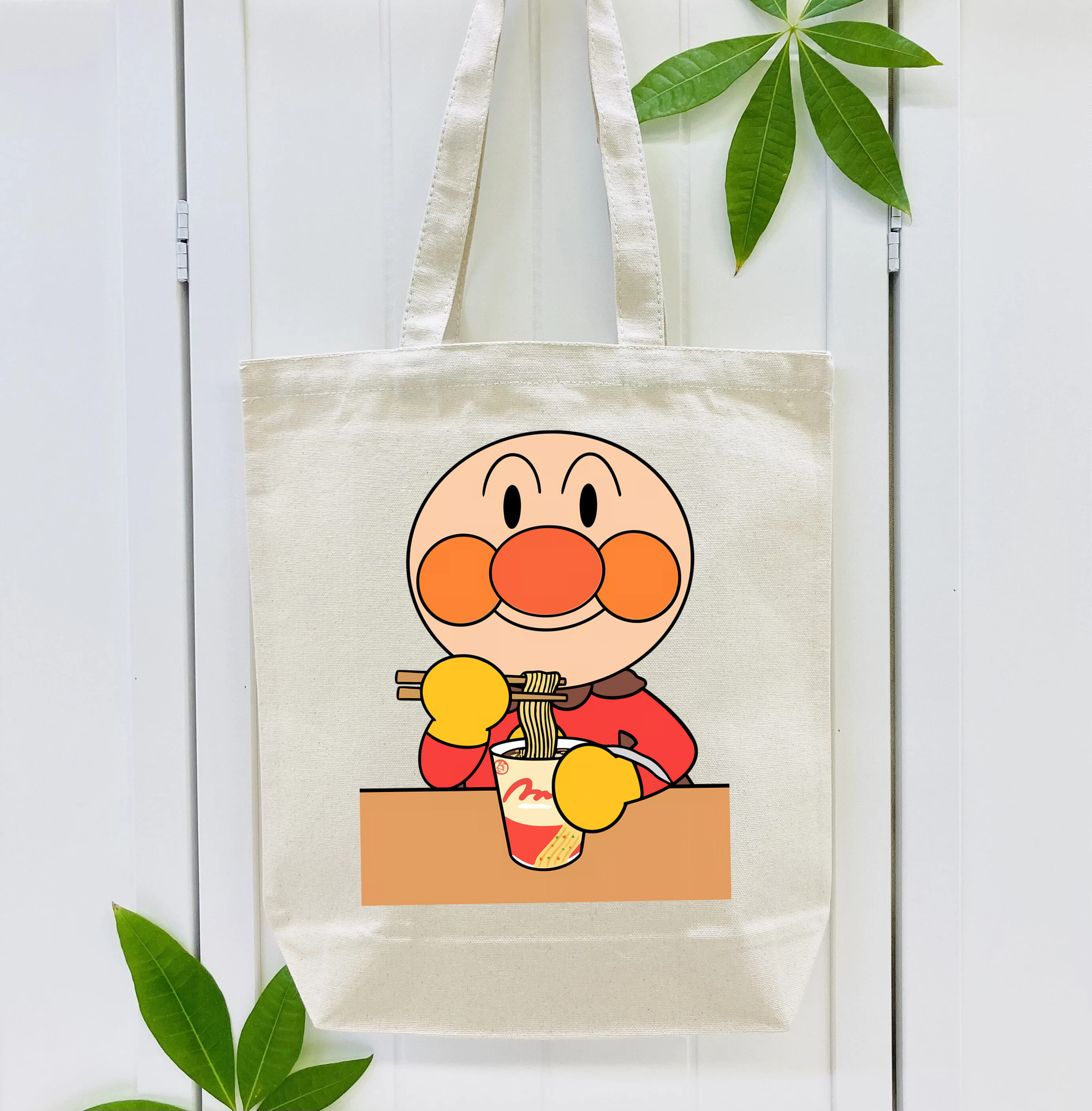 アンパンマン Anpanman 縦型キャンバス生地手提げバッグ　トートバッグ