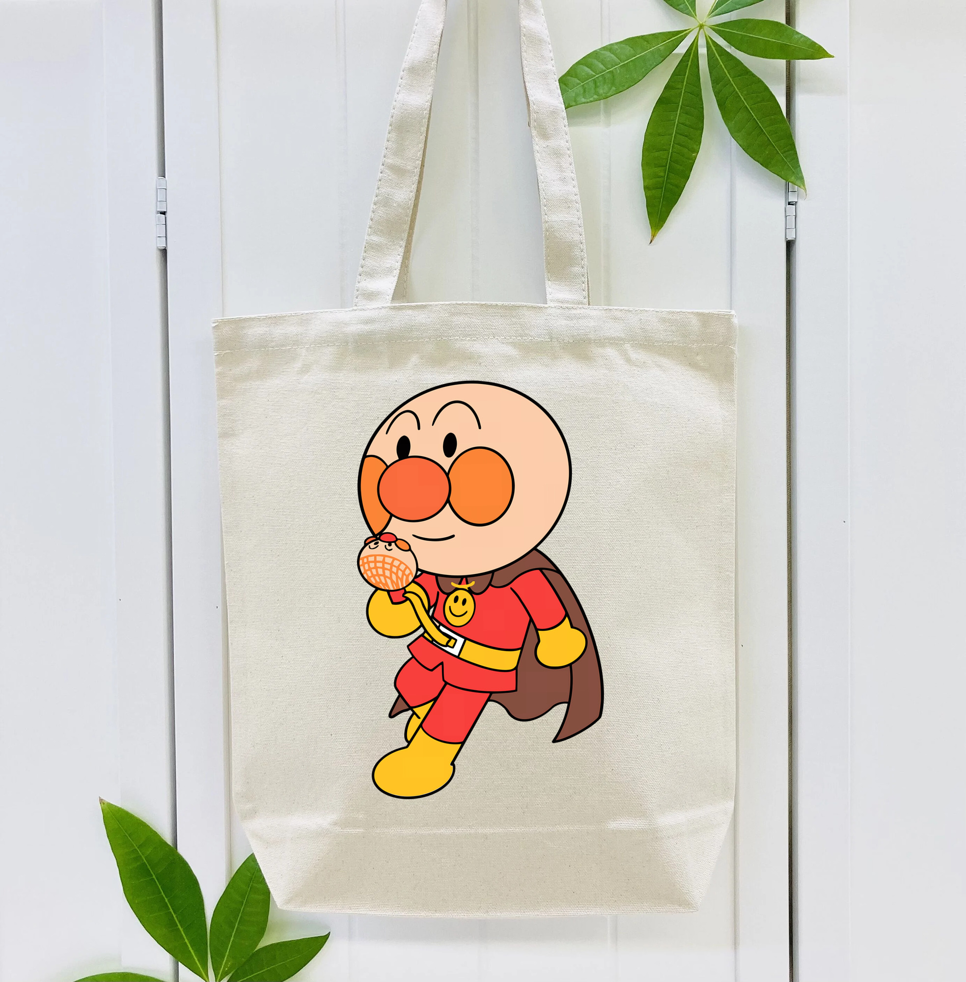 アンパンマン Anpanman 縦型キャンバス生地手提げバッグ　トートバッグ