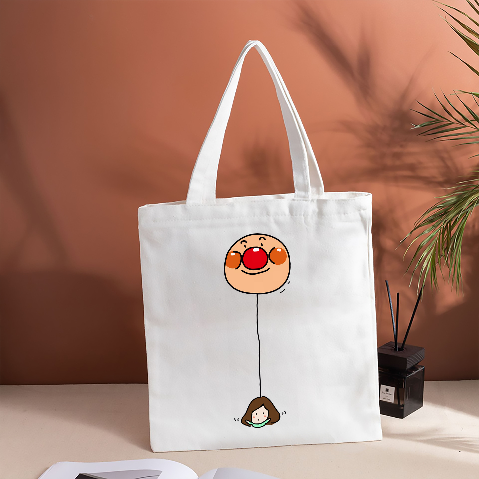 アンパンマン Anpanman 縦型キャンバス生地手提げバッグ　トートバッグ