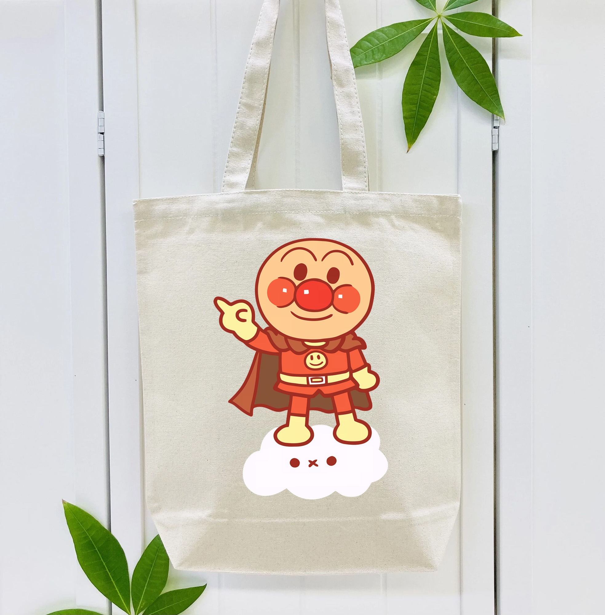 アンパンマン Anpanman 縦型キャンバス生地手提げバッグ　トートバッグ