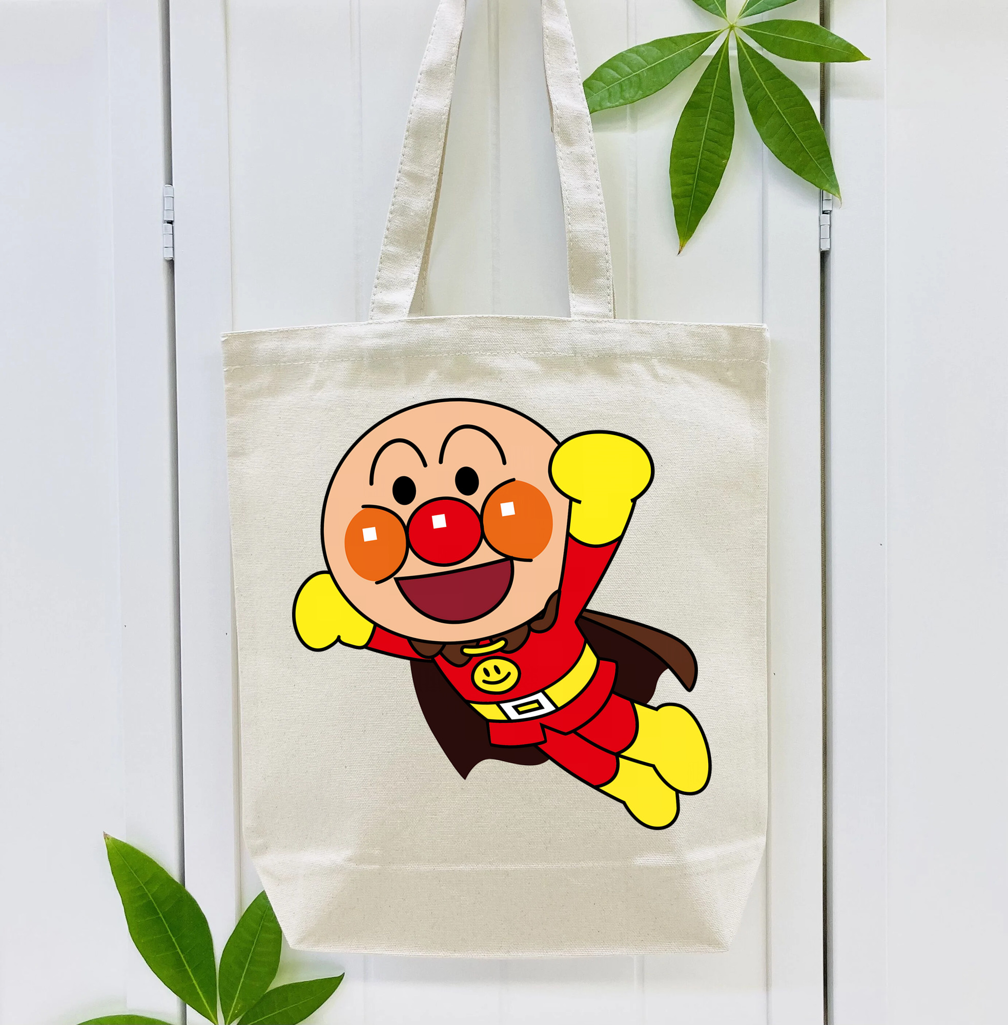 アンパンマン Anpanman 縦型キャンバス生地手提げバッグ　トートバッグ